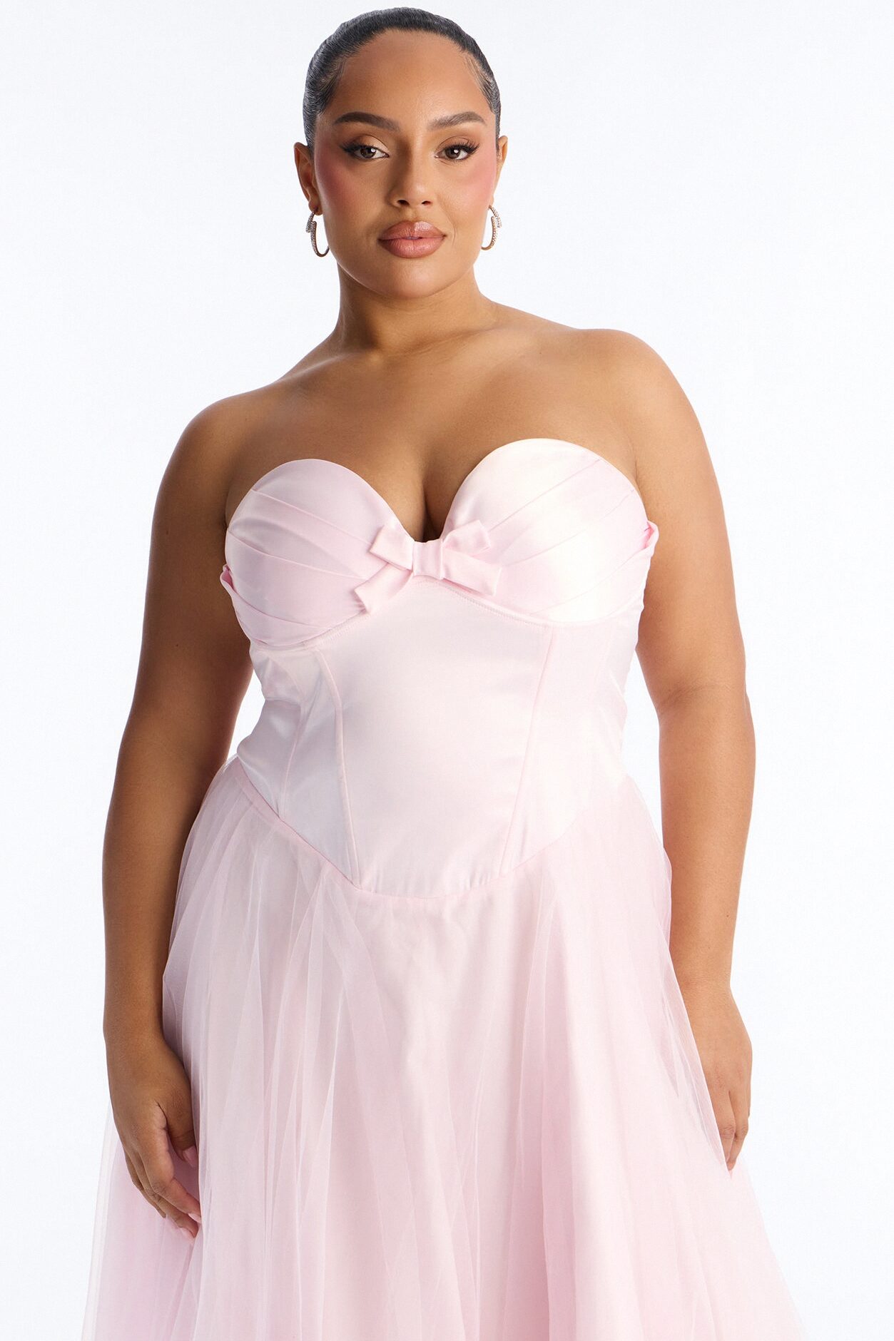 Sweet And Femme Tulle Gown - Pink