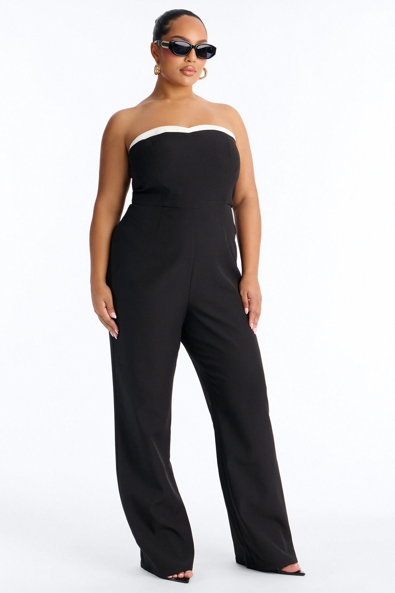 Hana Strapless Jumpsuit - Black