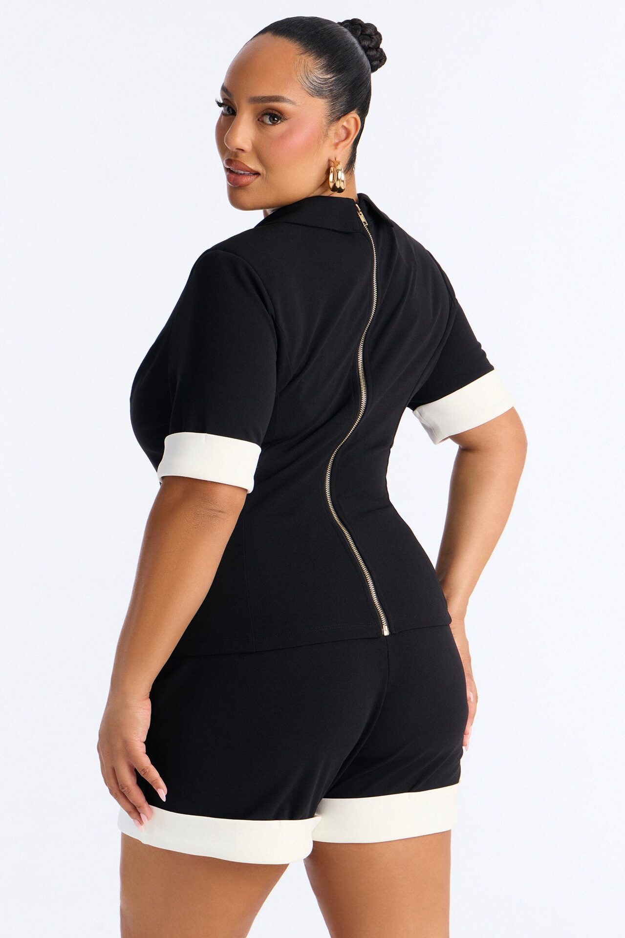 Bella Blazer Short Set - Black