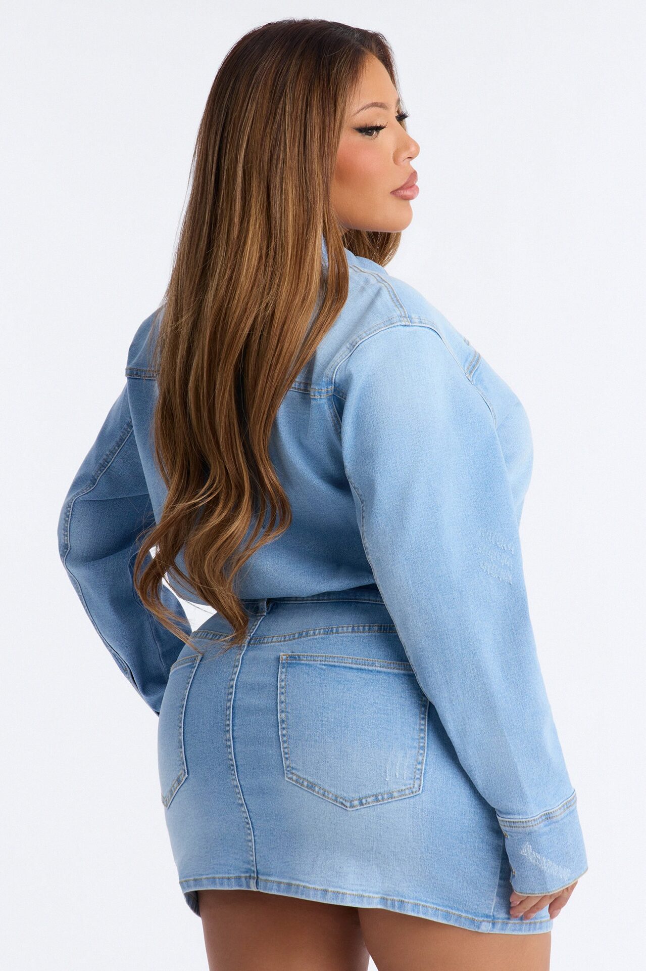 Belleville Denim Mini Dress - Light Wash
