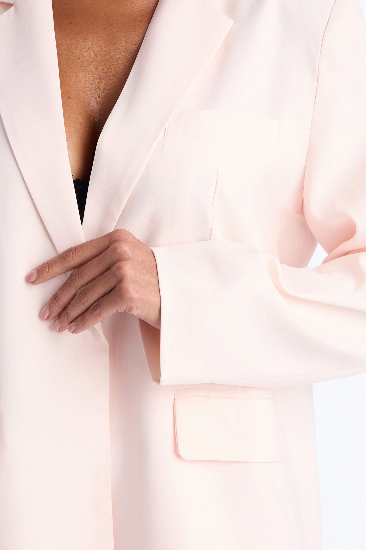 City Affair Blazer Capri Set - Light Pink