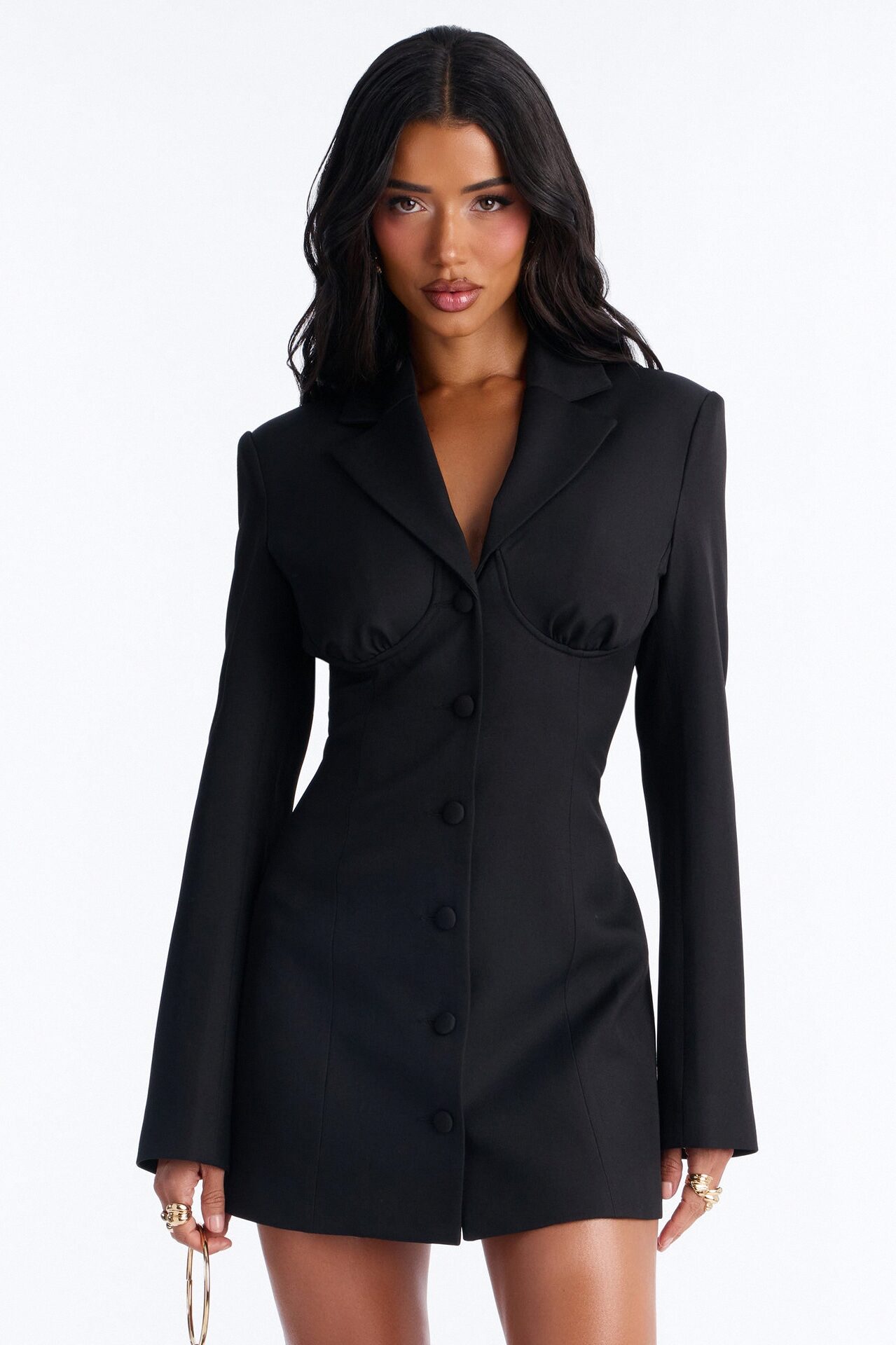 Power of You Blazer Mini Dress - Black
