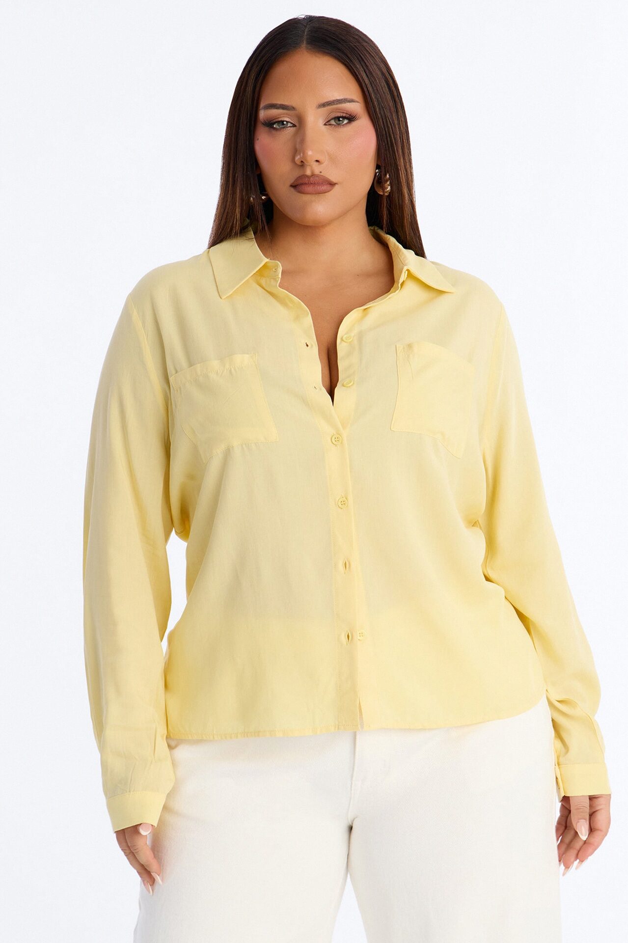 Aurora Woven Top - Butter Yellow