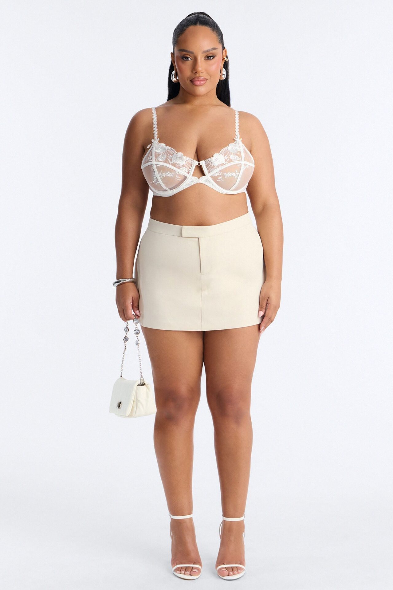 Eternal Muse Micro Mini Skort - Off White