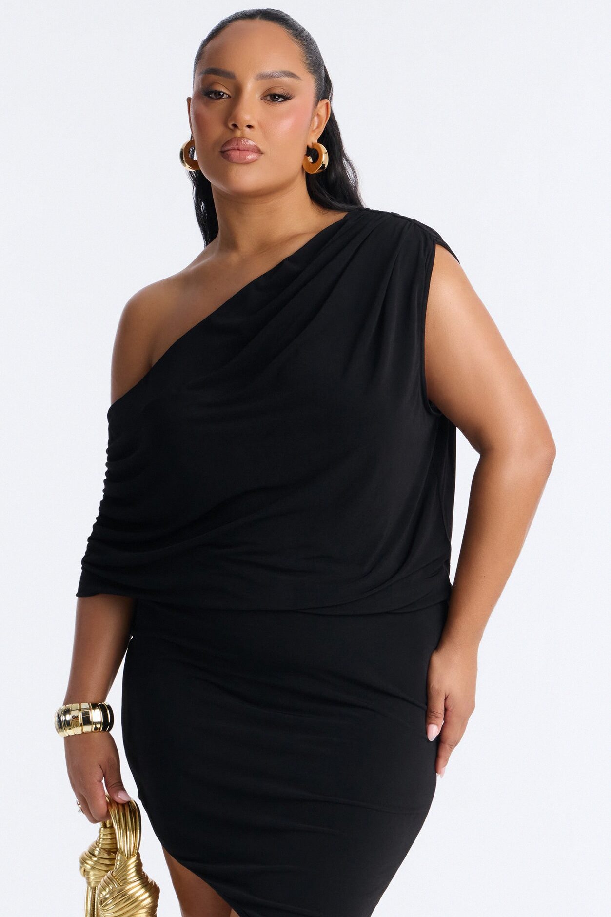 Taryn Midi Dress - Black