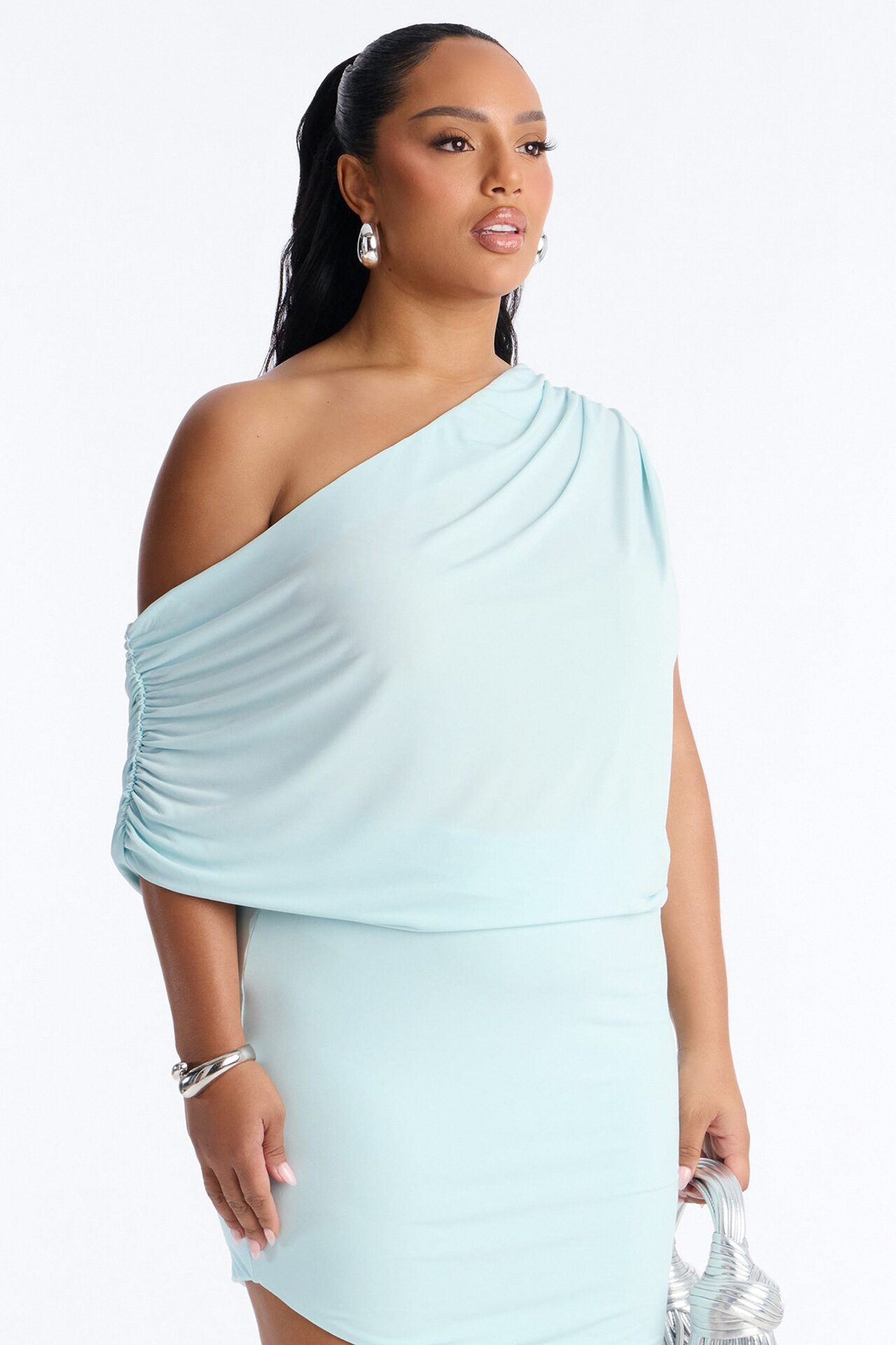 Taryn Midi Dress - Light Blue