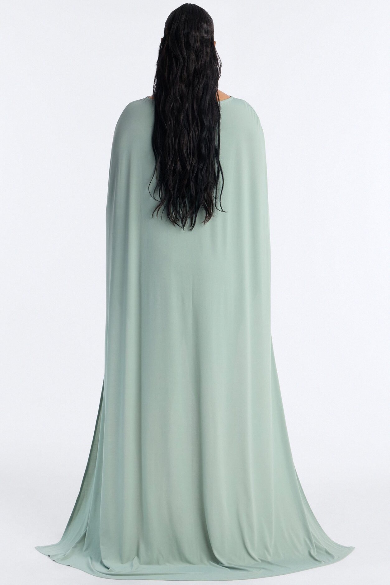 Zadie Babe Cape Mini Dress - Sage