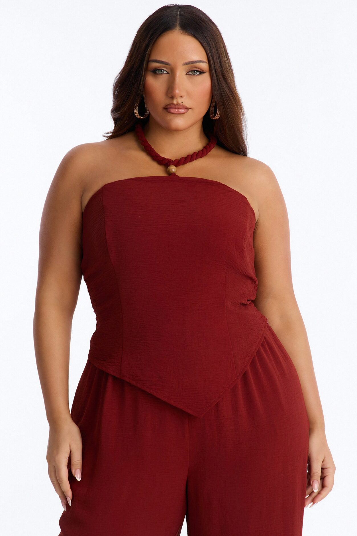 Mariana Halter Pant Set - Rust