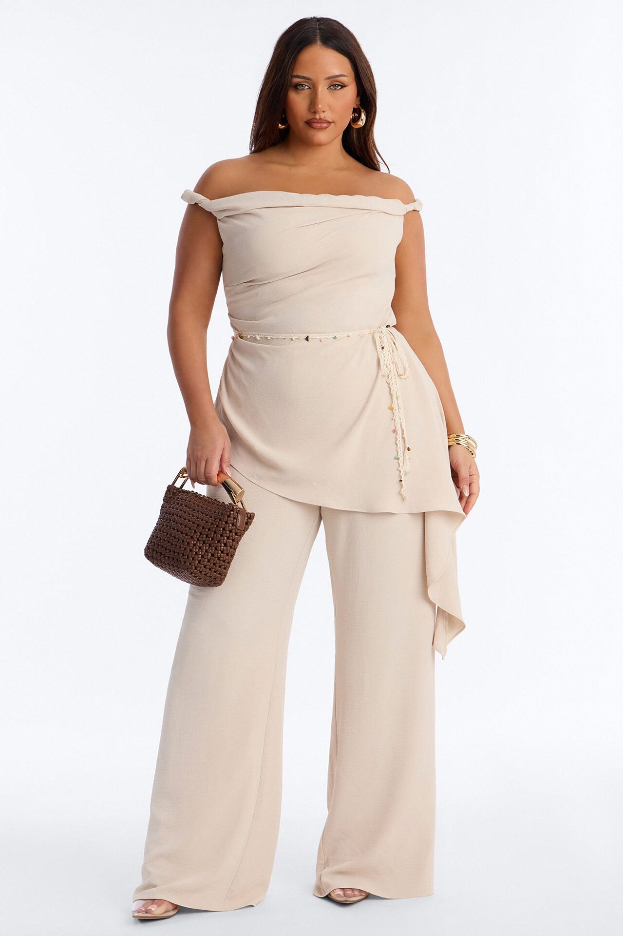 Laguna Veda 3 Piece Pant Set - Sand