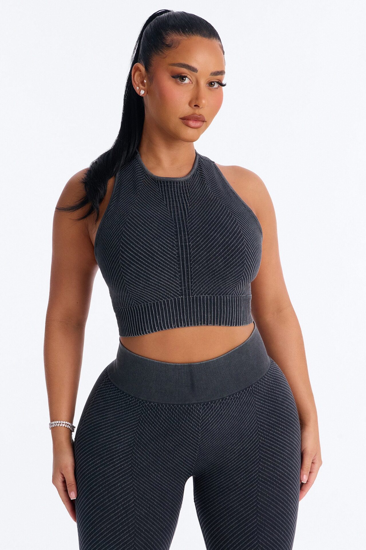High Function Seamless Legging Set - Black