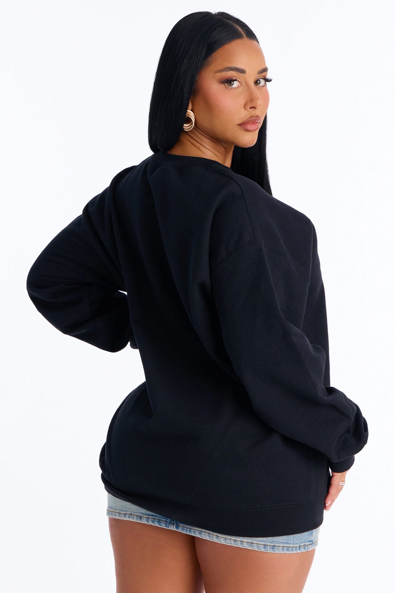 Trophy Wife Fleece Sweatshirt - Black