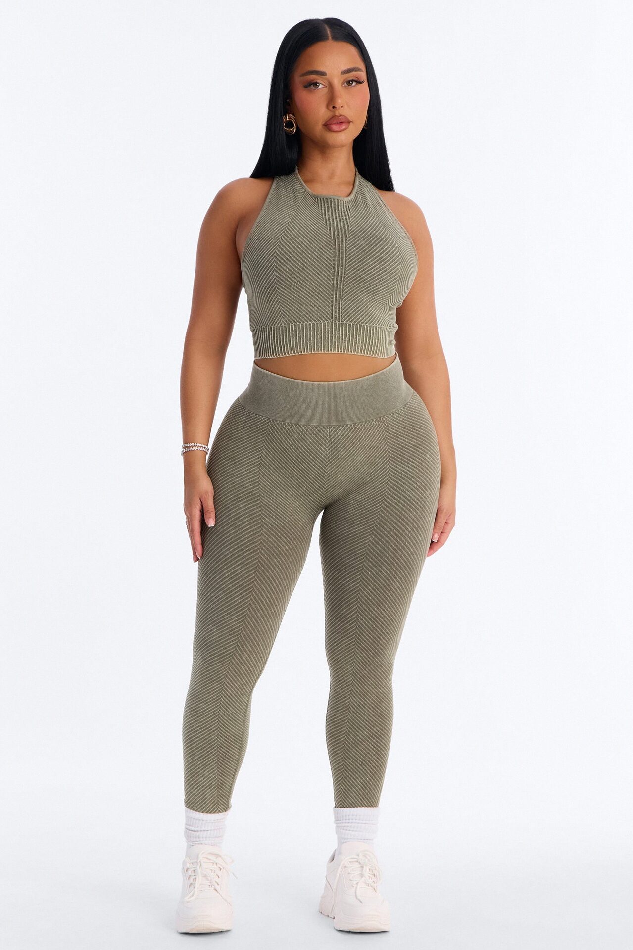 High Function Seamless Legging Set - Olive