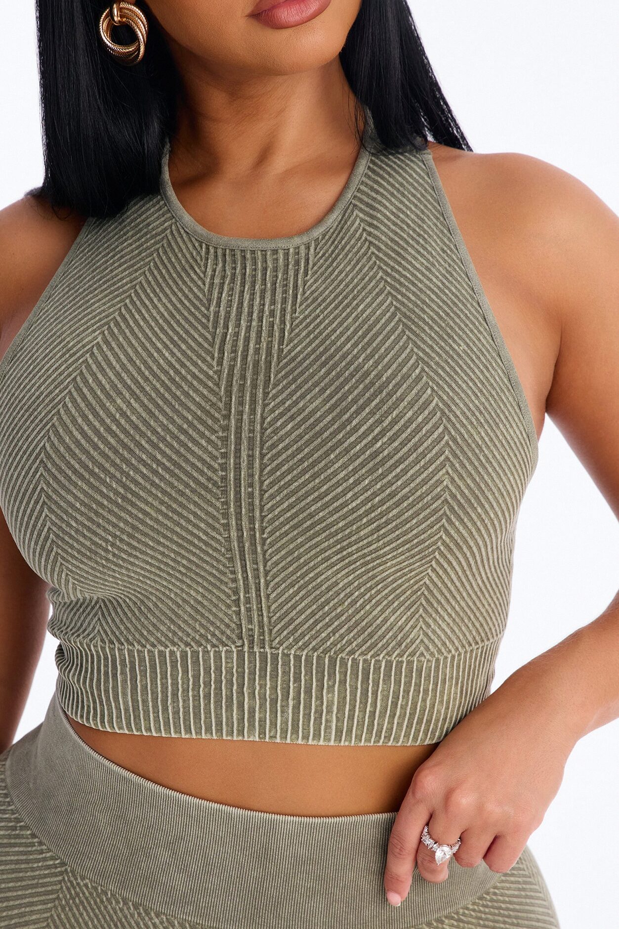 High Function Seamless Legging Set - Olive