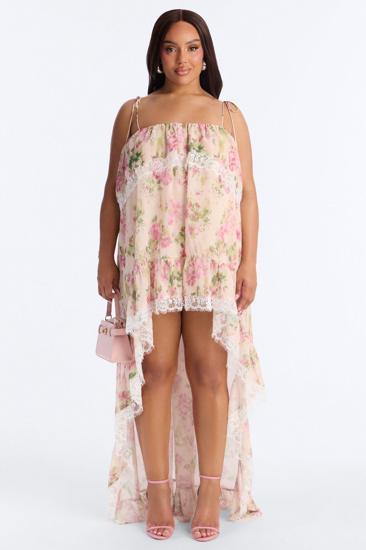Floral Obsession High Low Dress - Multi Color