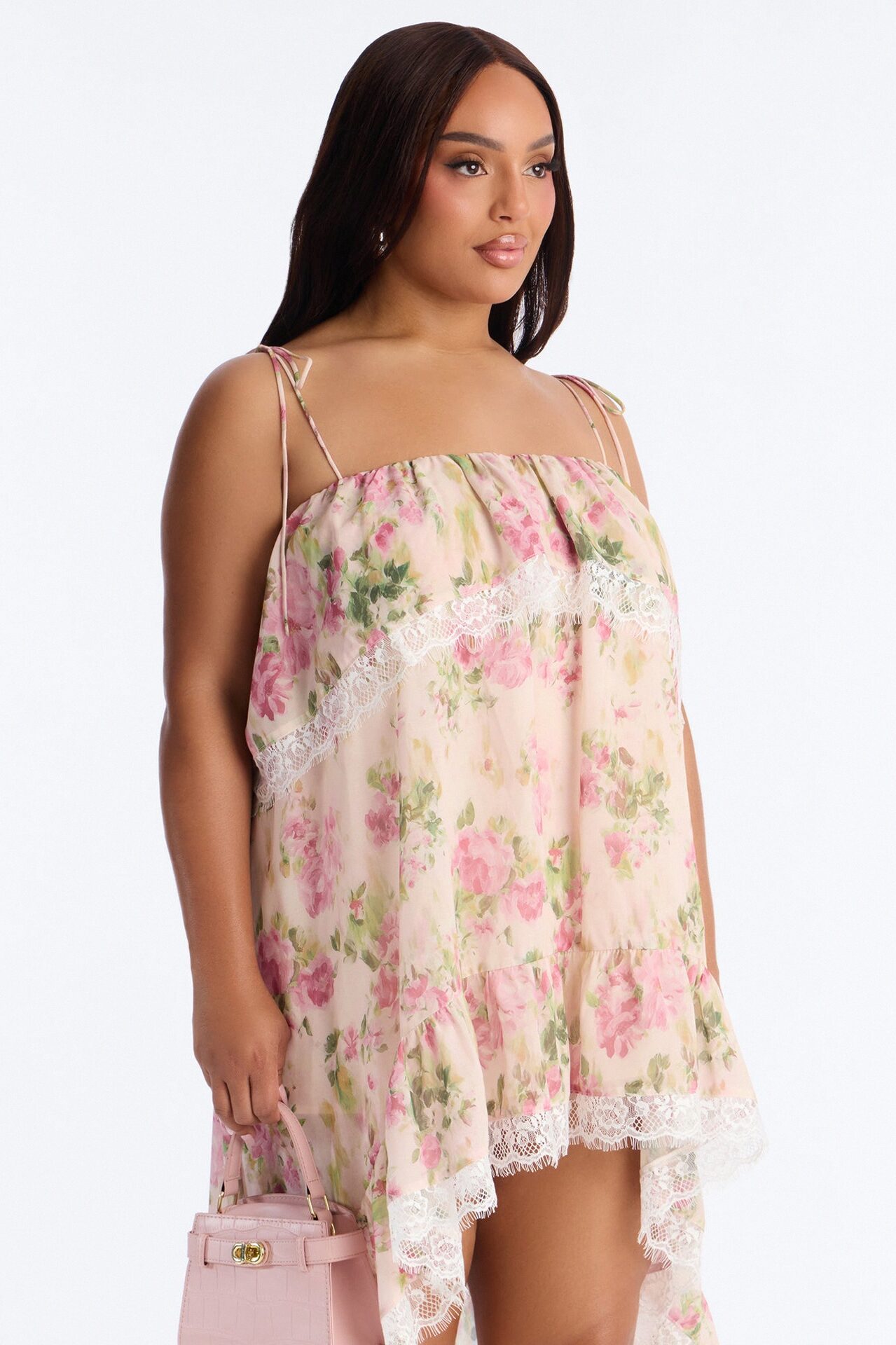 Floral Obsession High Low Dress - Multi Color