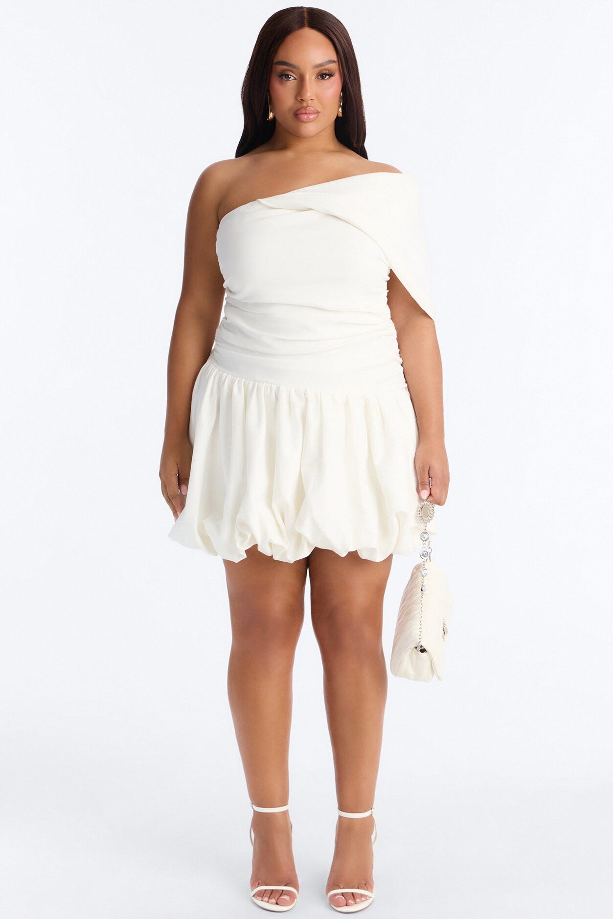 Daydream Bubble Mini Dress - Ivory