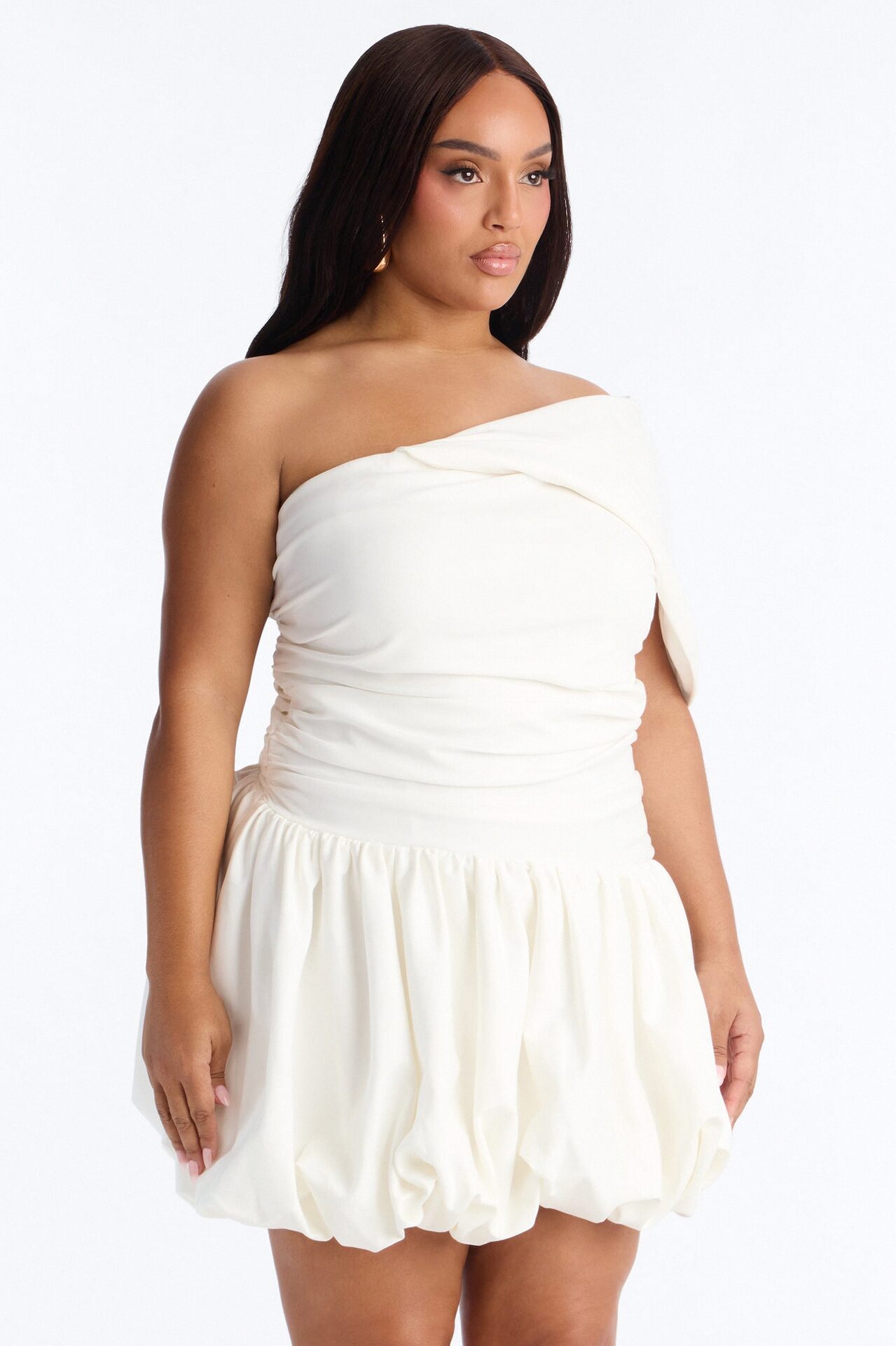 Daydream Bubble Mini Dress - Ivory