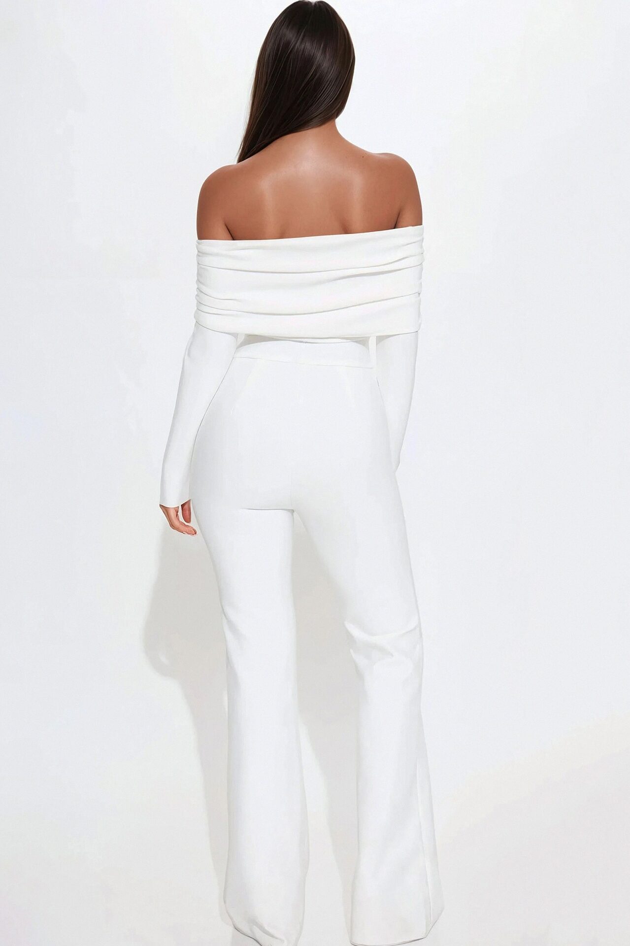 Robin Bandage Jumpsuit - White