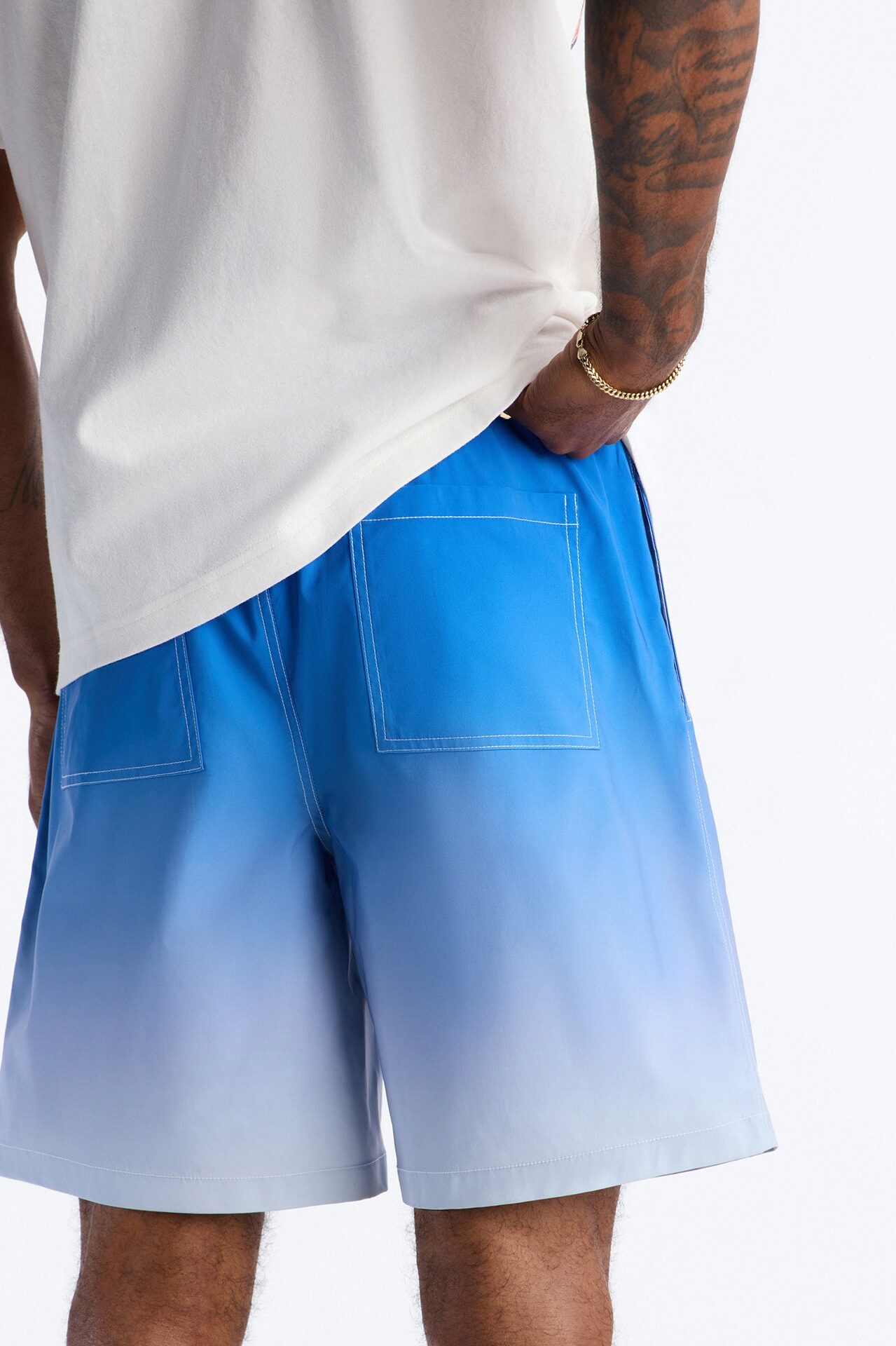 Relaxed Fade Away Ombre Short - Blue