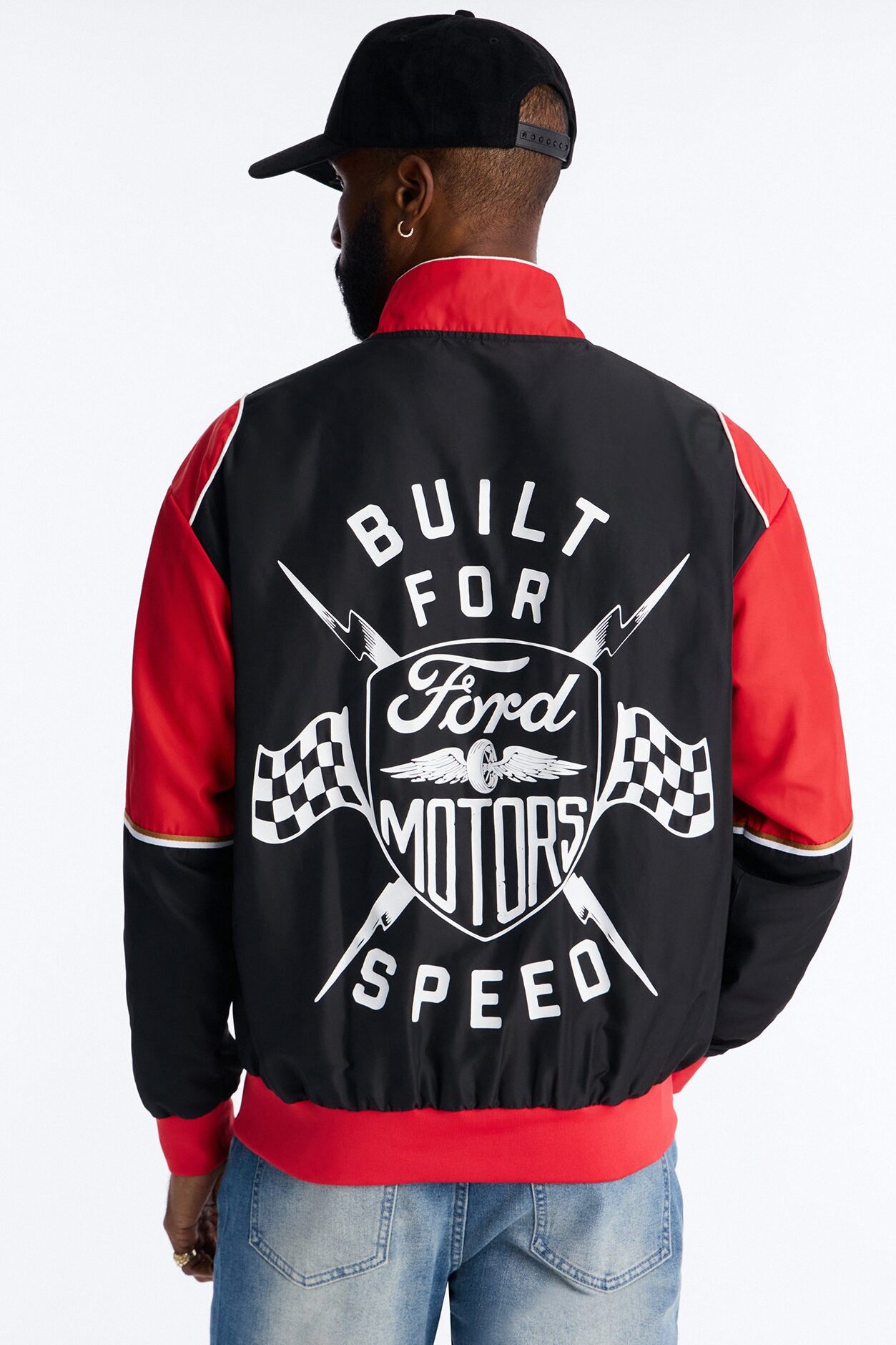 Oversized Ford Need For Speed Racing Jacket - Red
