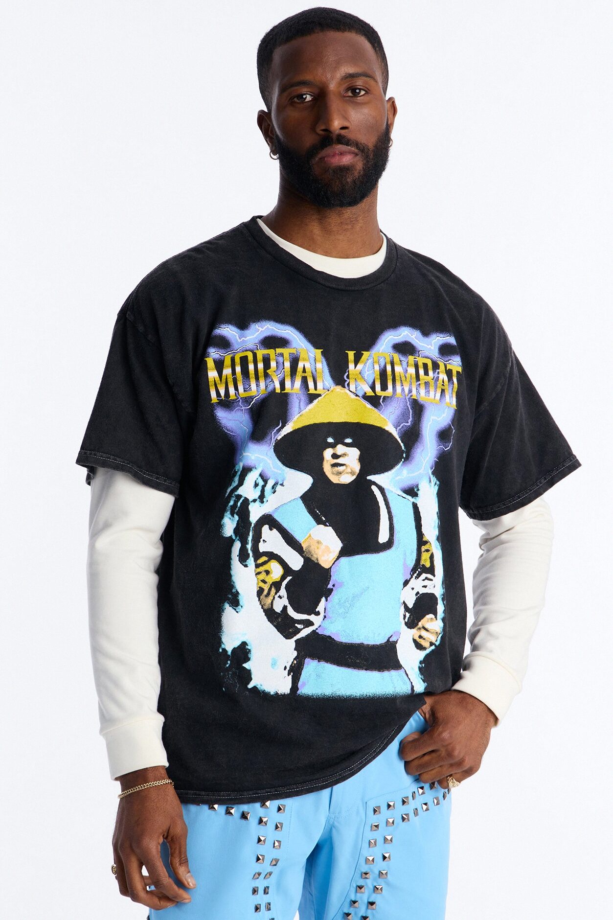 Heavenly Thunder Short Sleeve Tee - Black