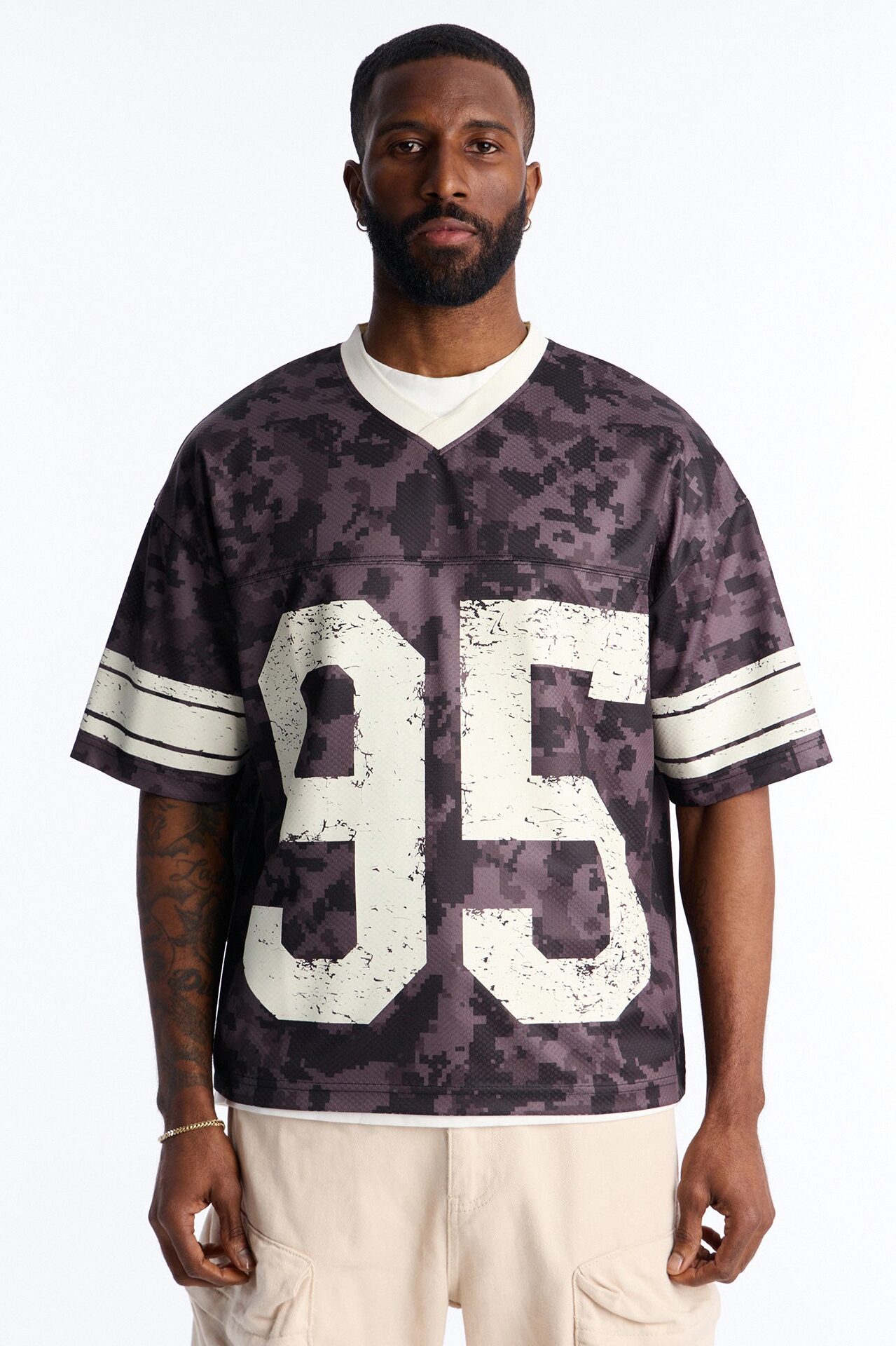 95 Short Sleeve Stripe Jersey - Black