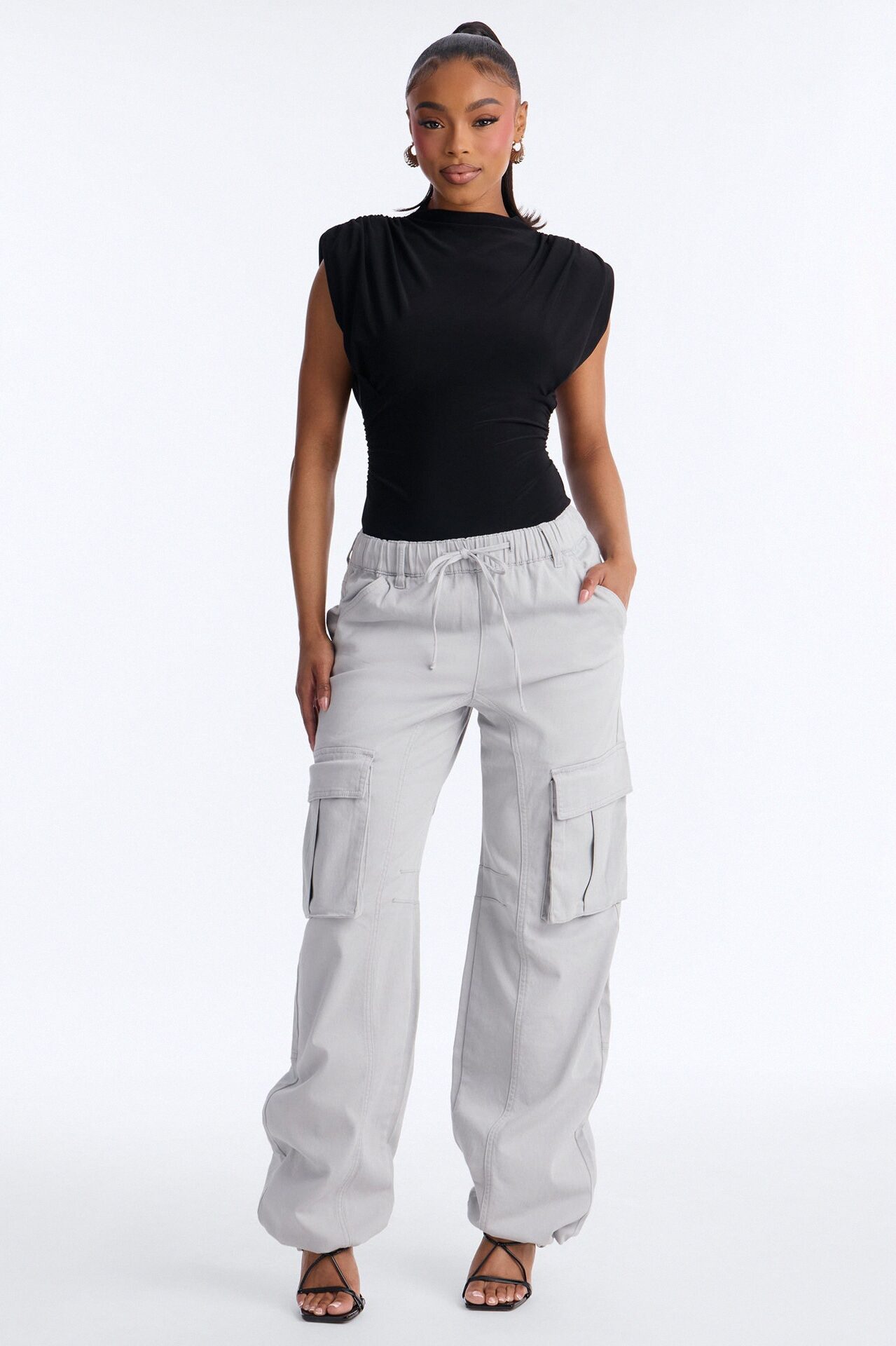 Portland Washed Cargo Pant - Slate Grey