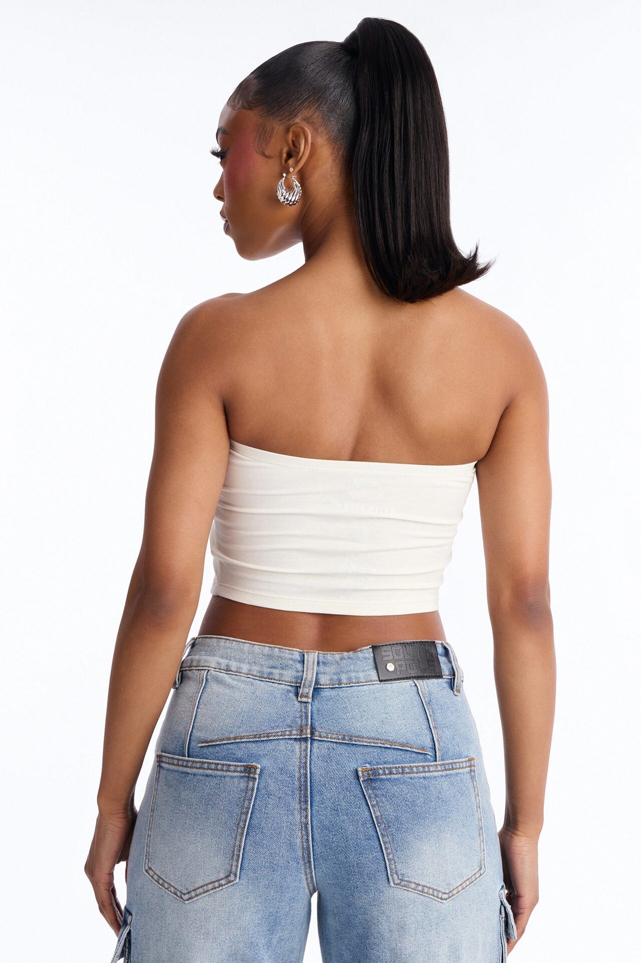 Hello Kitty Western Tube Top - Cream