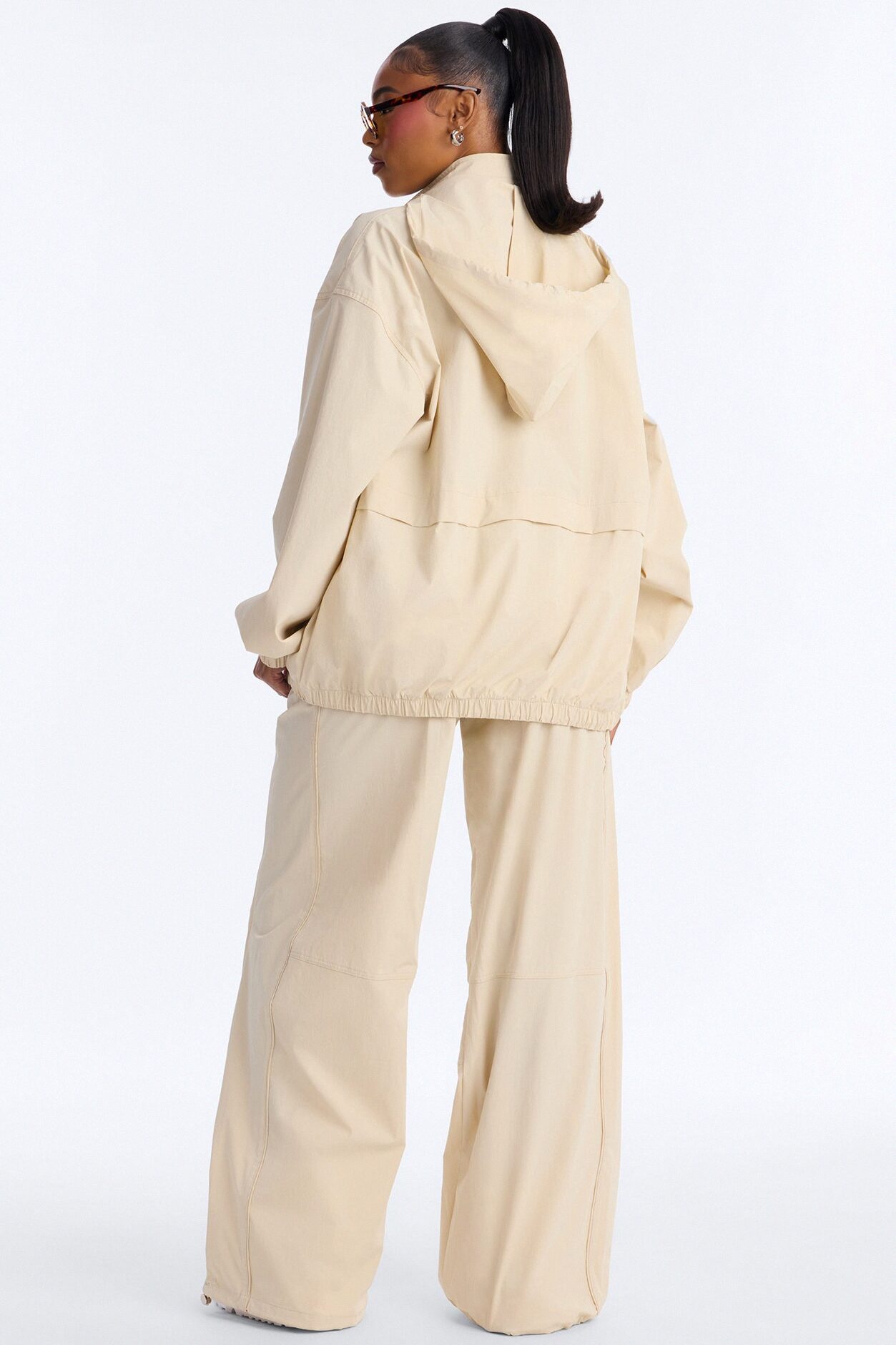 Keep It Moving Windbreaker Lounge Pant - Sand