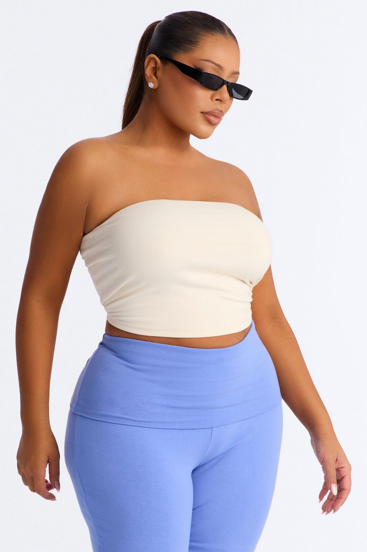 Lyla Double Lined Tube Top - Bone