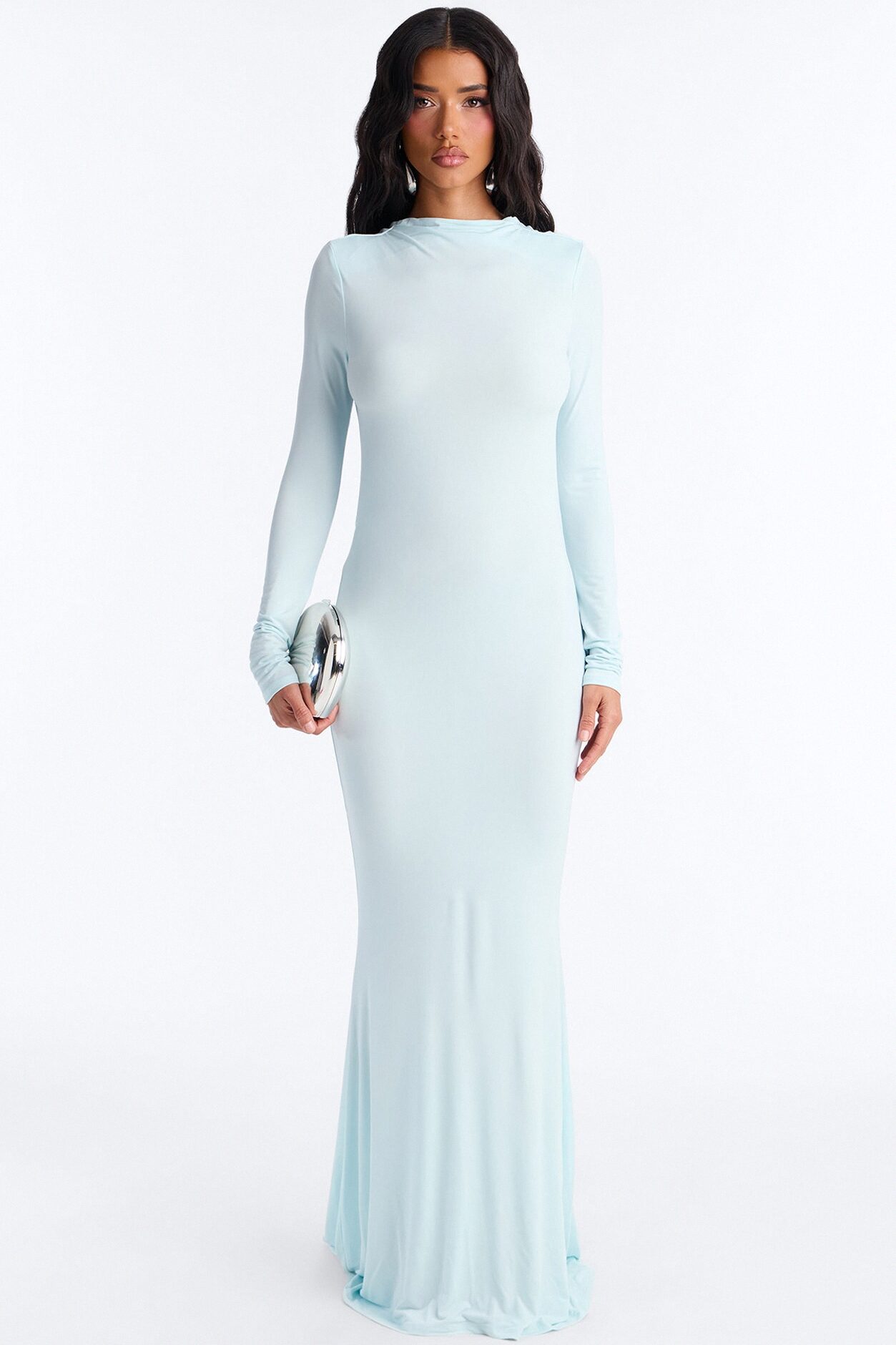 Pure Intent Jersey Gown - Light Blue