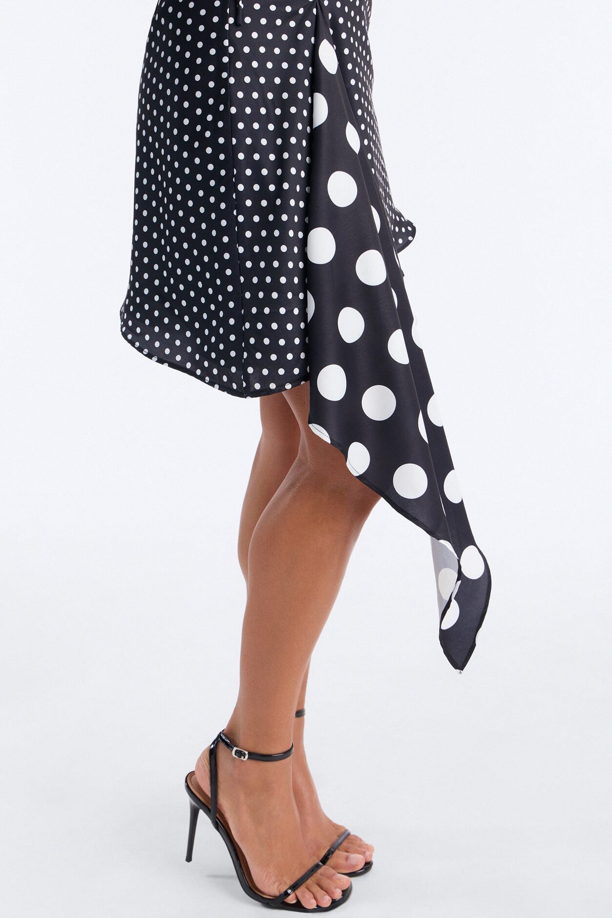 Penny Polka Dot Mini Dress - Black/White