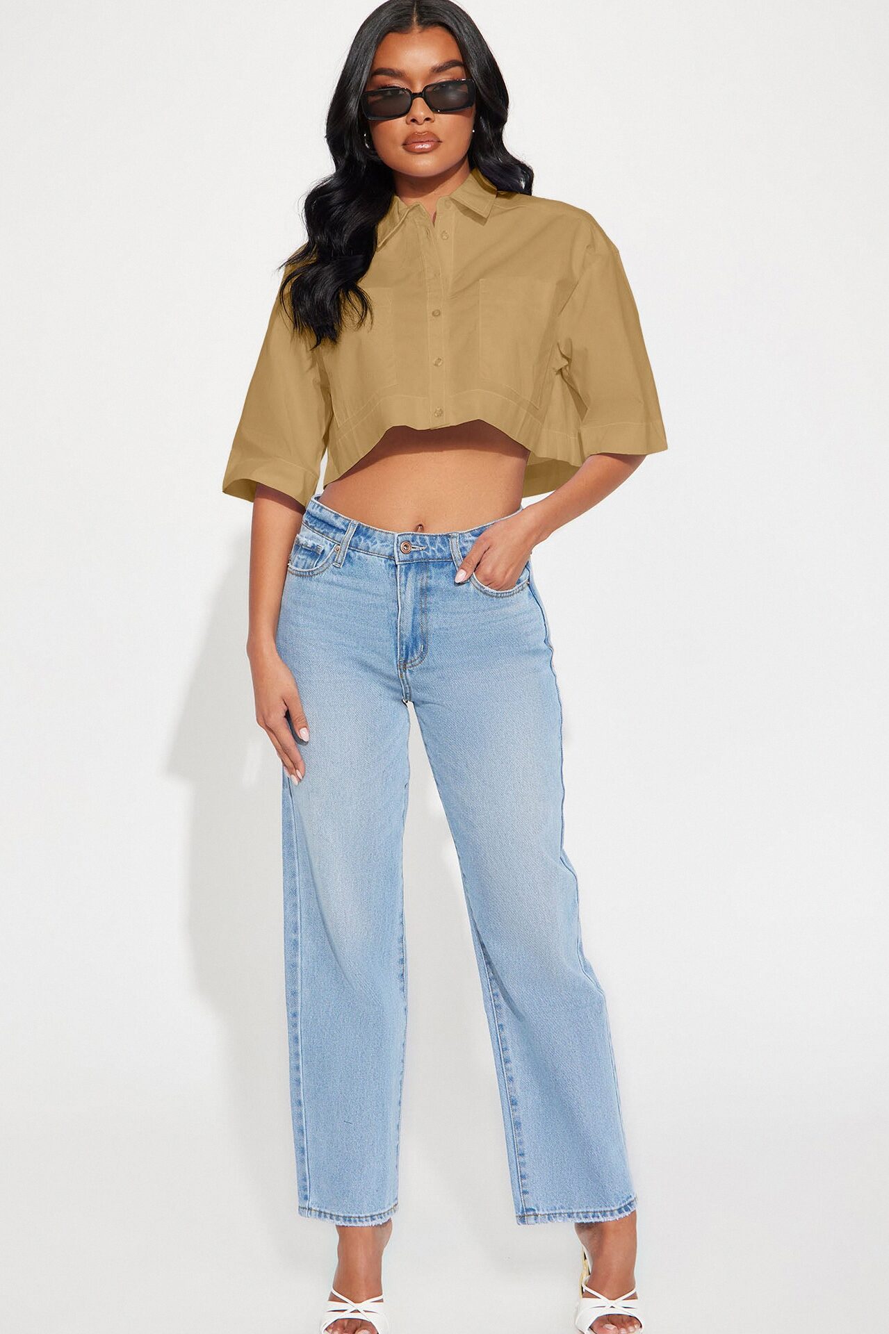 Busy Weekends Poplin Shirt - Khaki