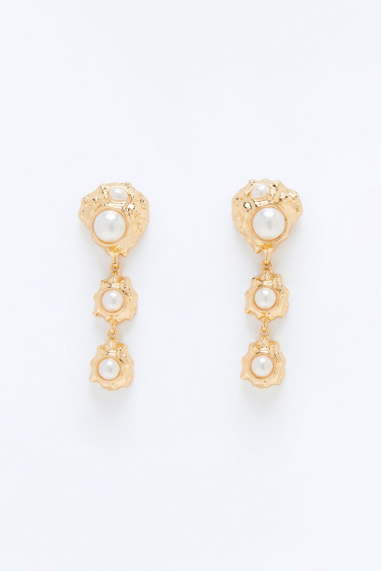 Just Out Hardware Drop Earrings - Gold