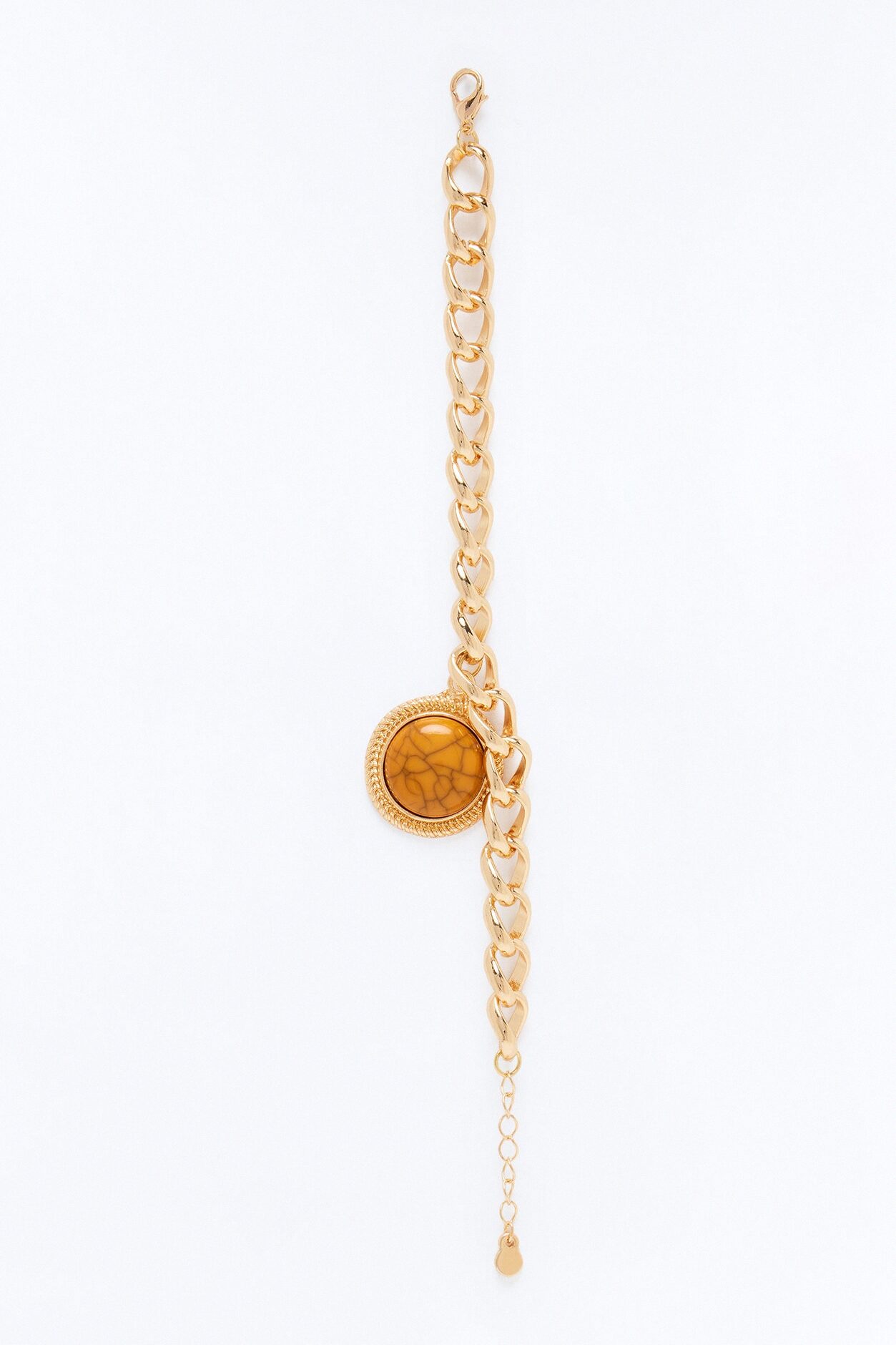 Just Enough Jeweled 3 Piece Bracelet Set - Gold/Brown
