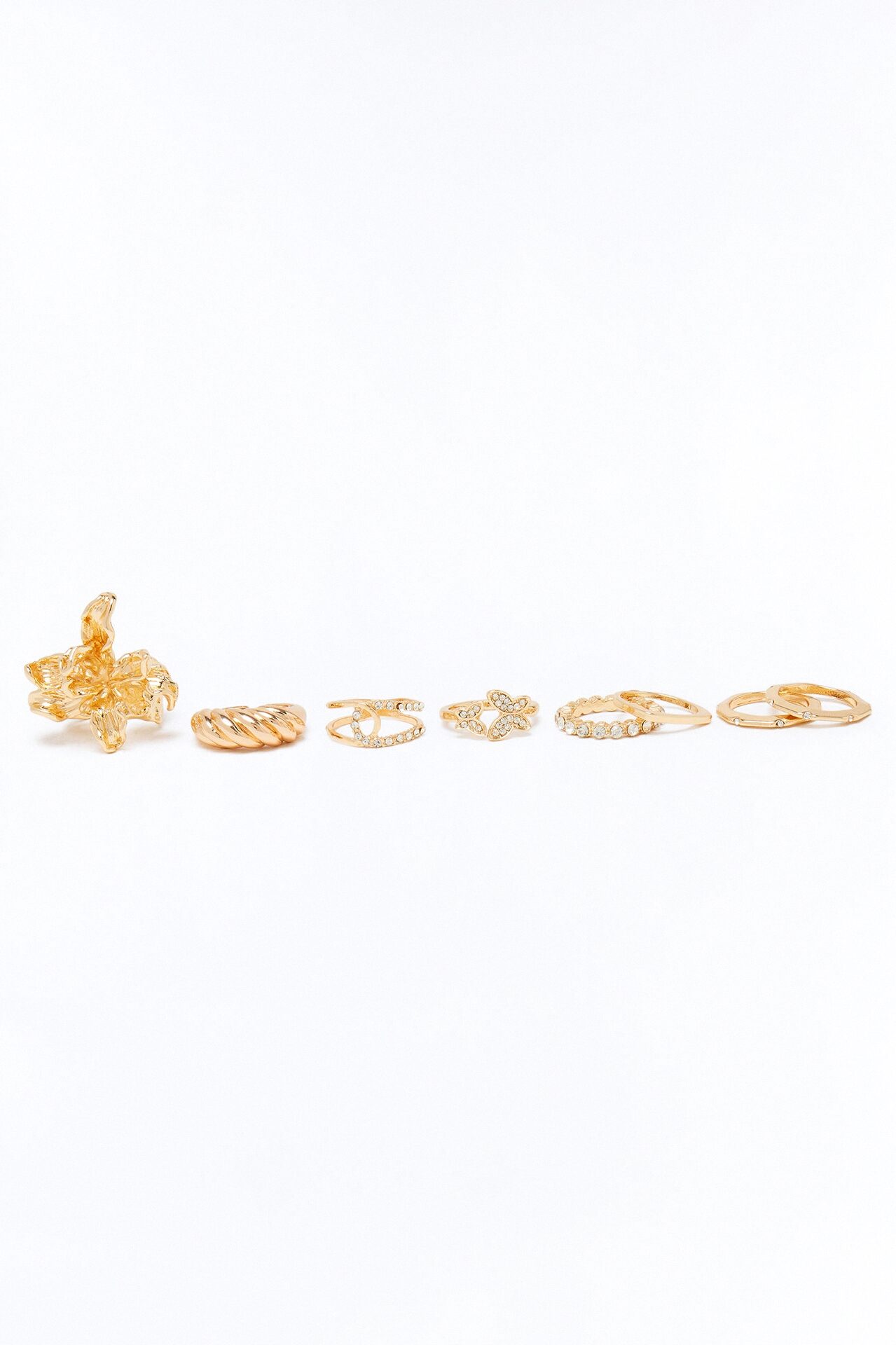 Like Magic 8 Piece Ring Set - Gold