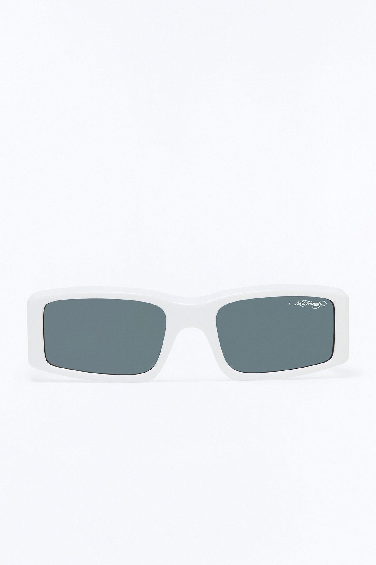 Ray Reactor Ed Hardy Square Sunglasses - White