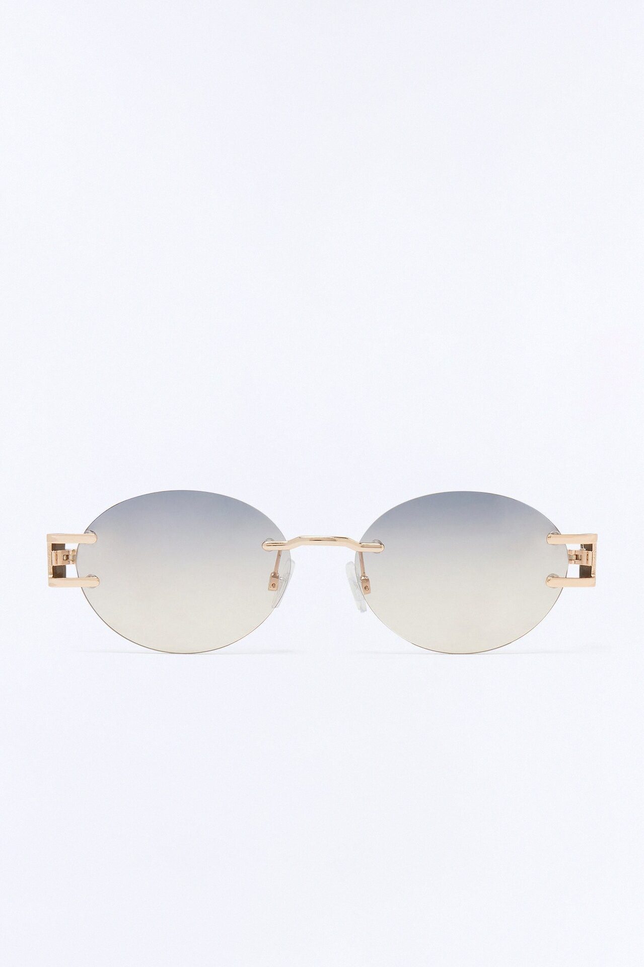 High Sky Round Glasses - Gold/Clear