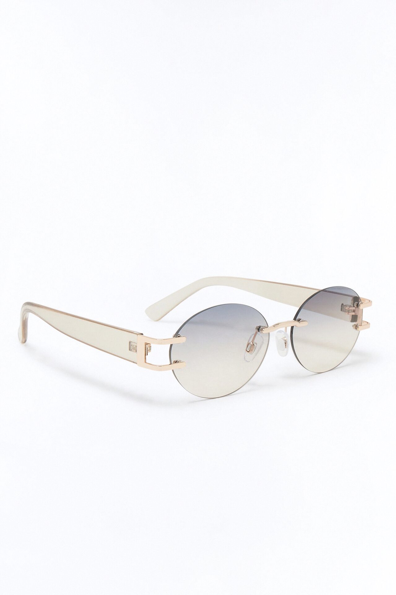 High Sky Round Glasses - Gold/Clear