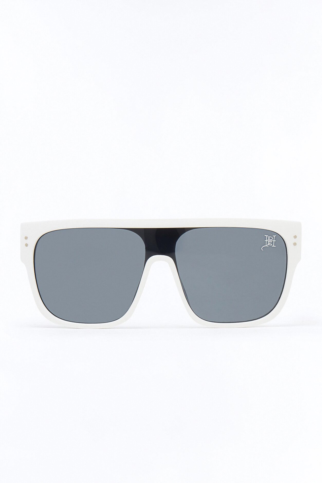 Future Tense Ed Hardy Shield Sunglasses - White