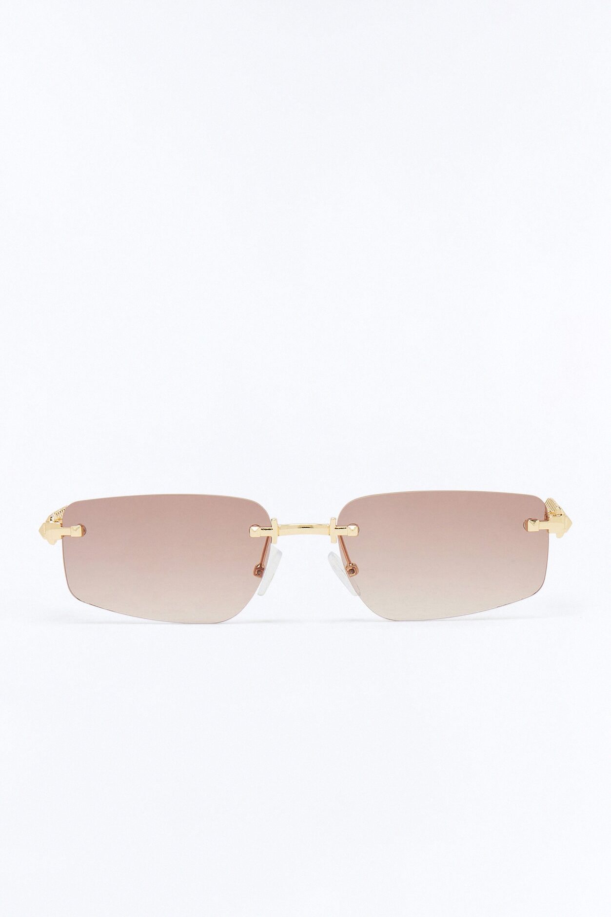 All Lore Square Sunglasses - Gold/Brown