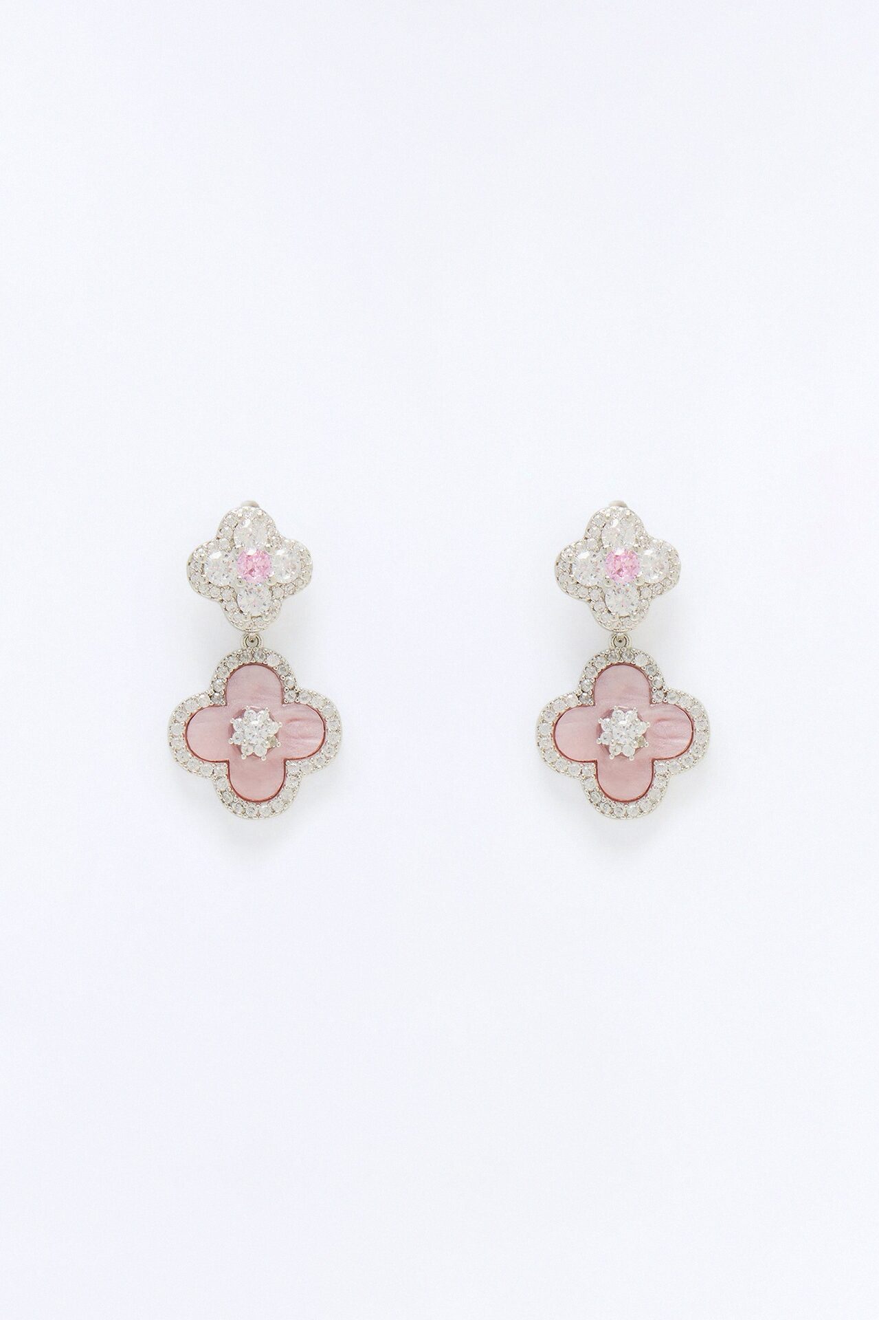 Blushing Beauty Mini Drop Earrings - Pink