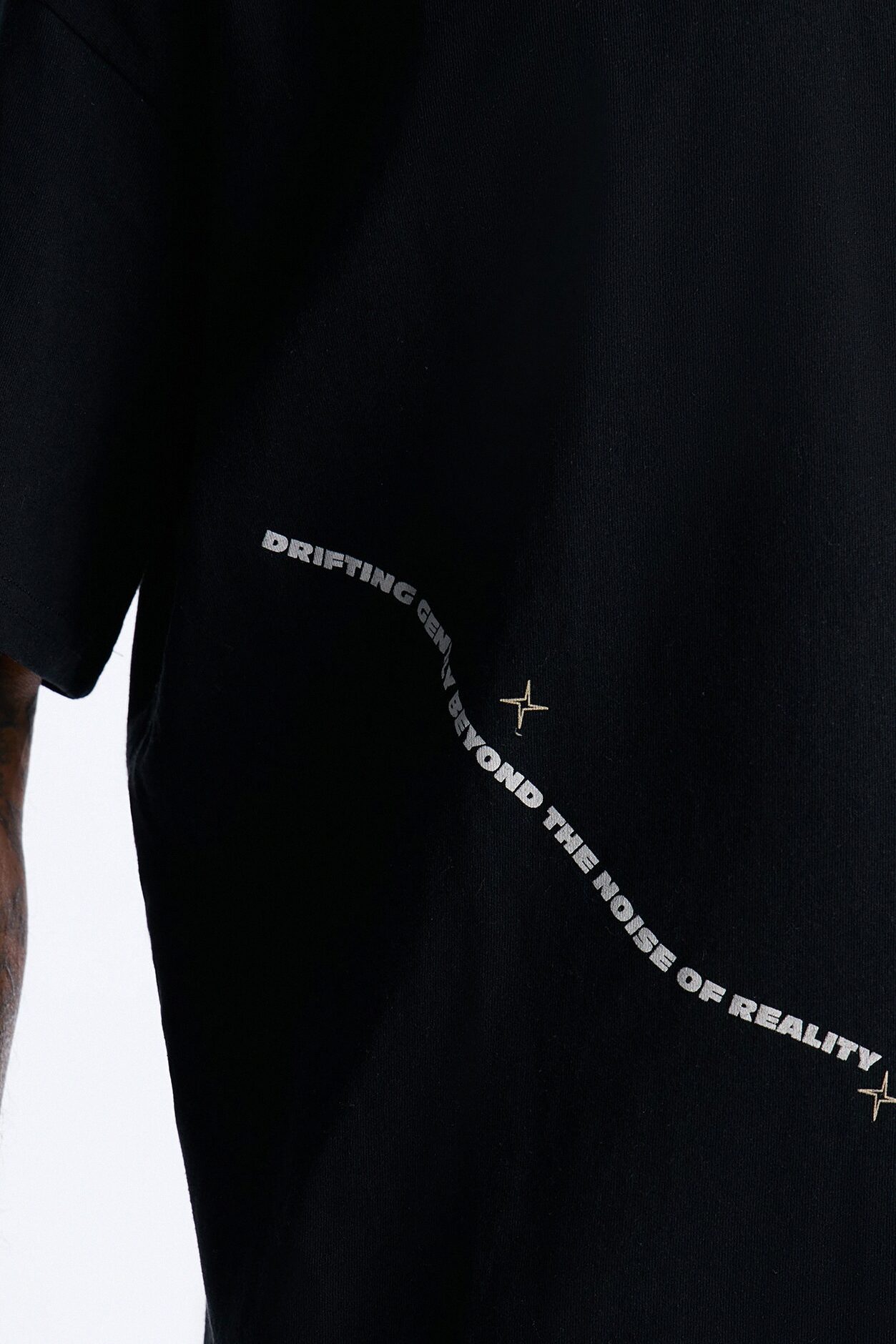 Dream State Boxy Short Sleeve Tee - Black