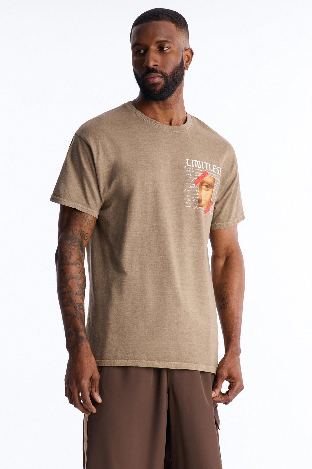Limitless Art Short Sleeve Tee - Brown