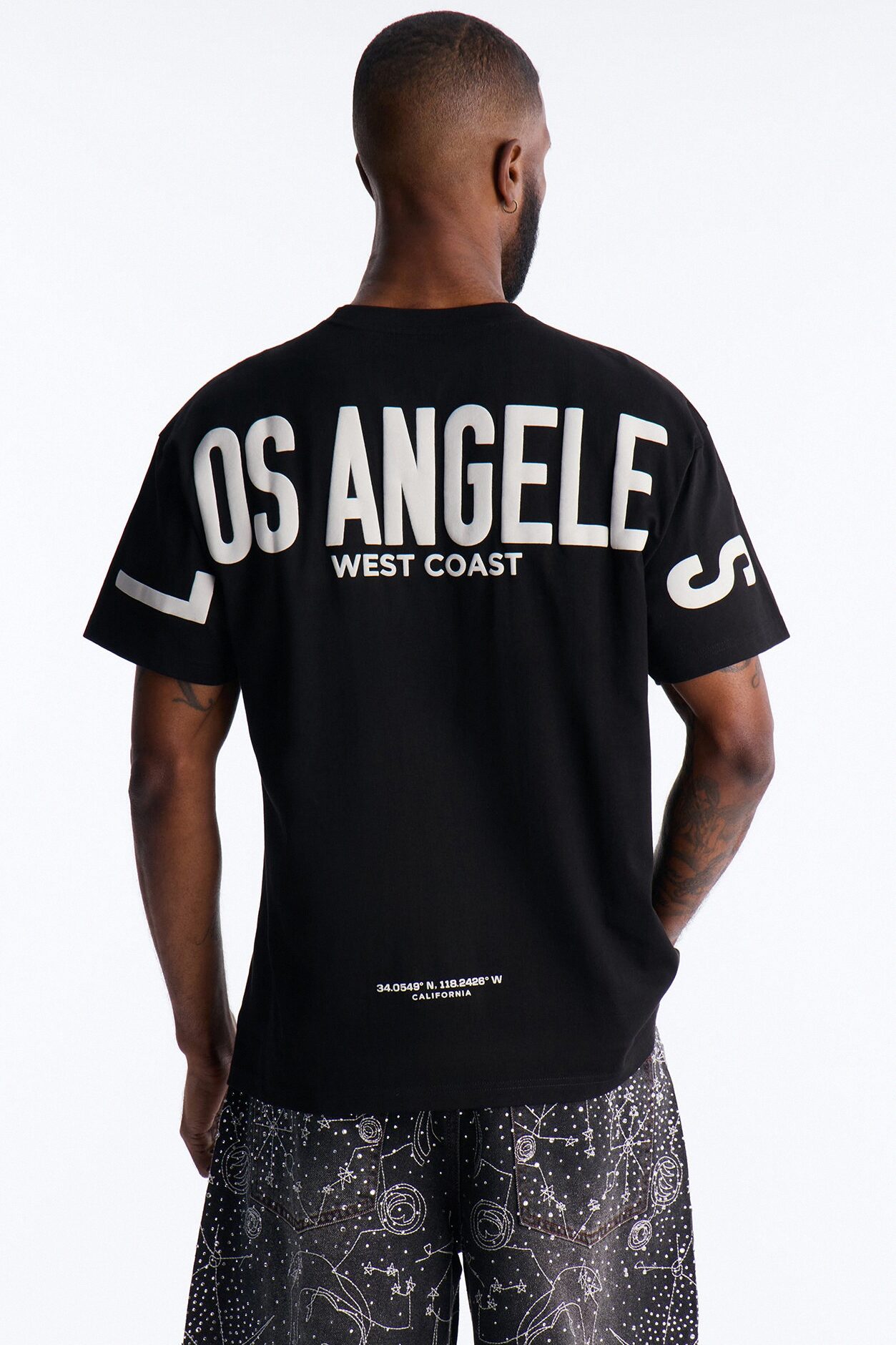 LA West Coast Short Sleeve Tee - Black