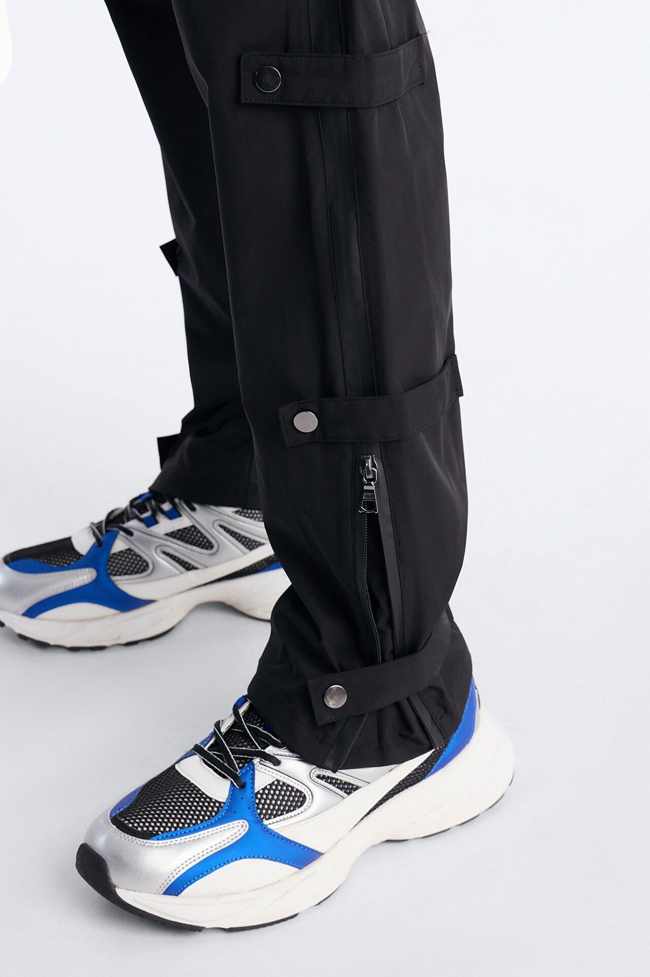 Slim Odyssey Multi Strap Pant - Black