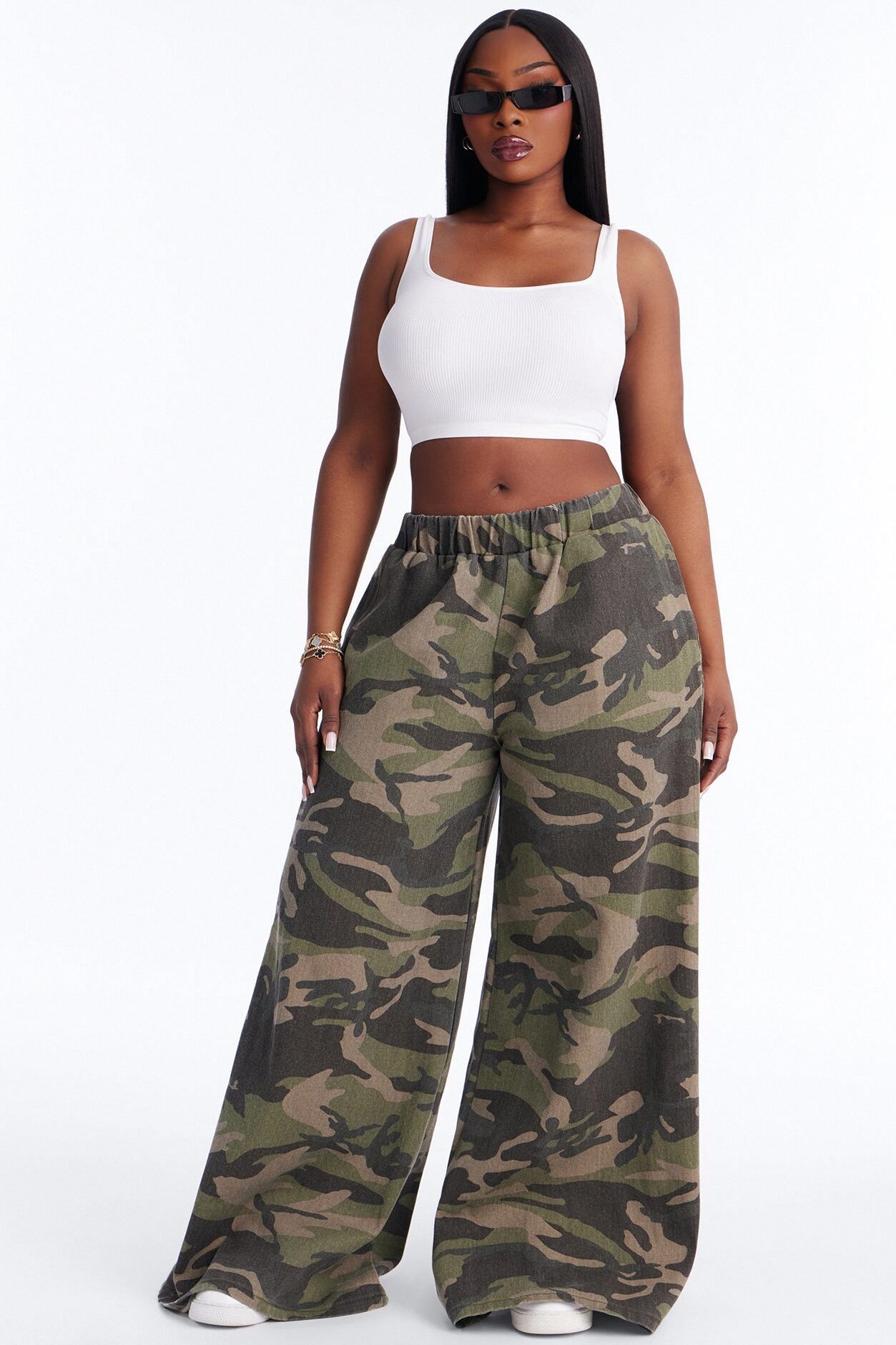 Zinnia Camo Wide Leg Pant 32″ - Camouflage