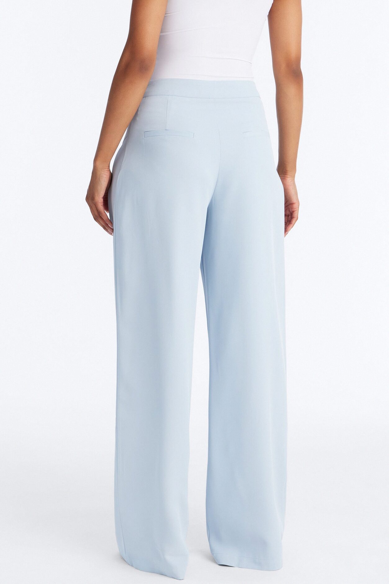 Luciane Pleated Trouser Pant 33″ - Light Blue