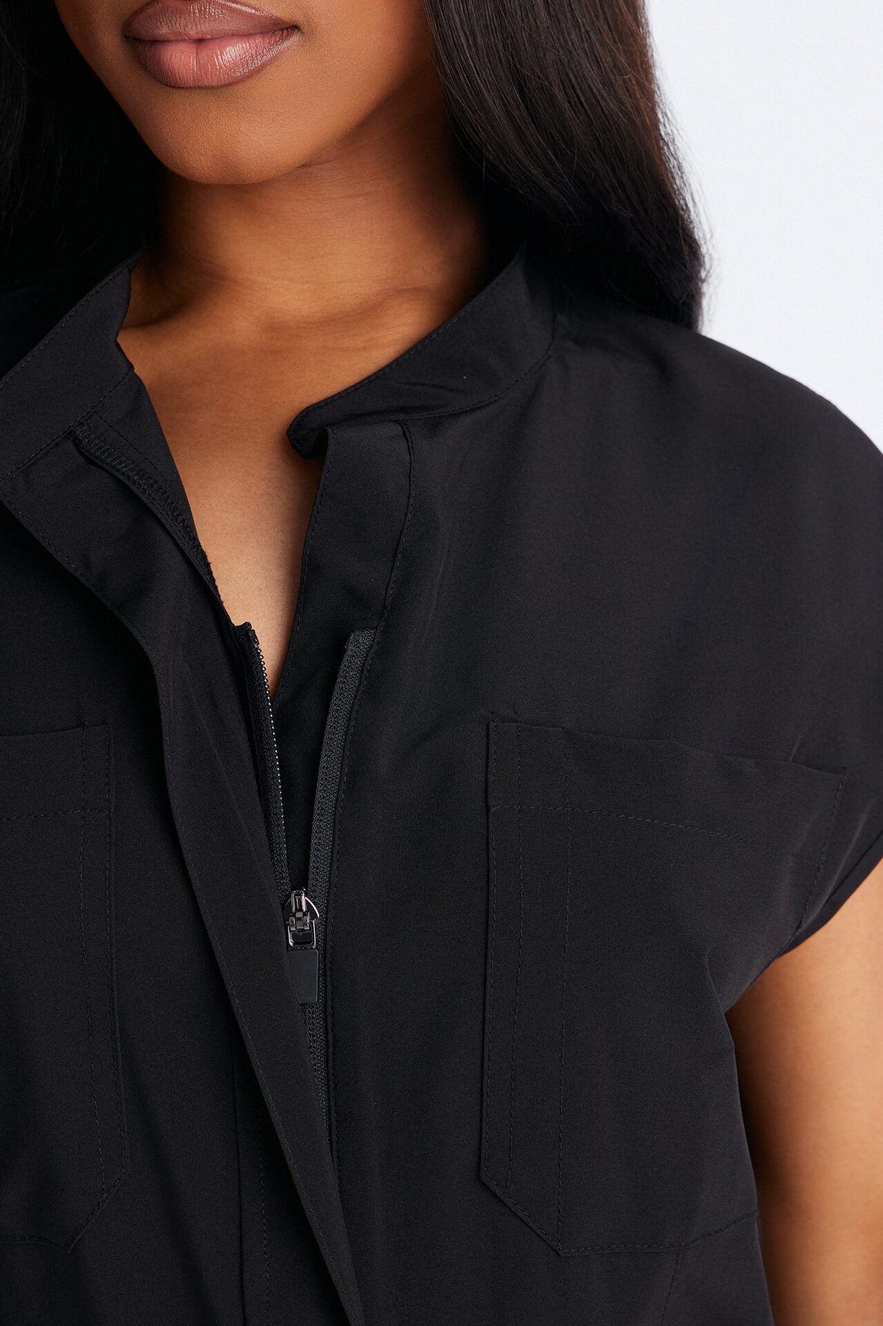 Ready Next Shift Stretch Scrub Jumpsuit - Black