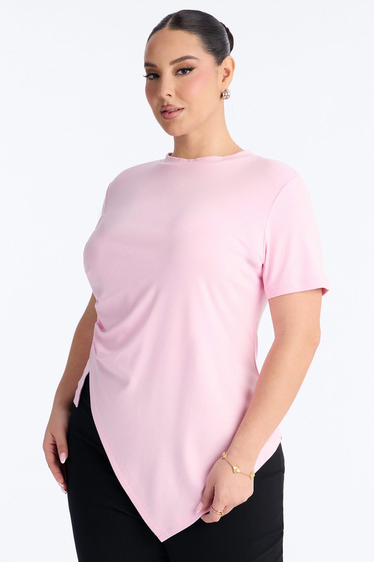 Take Control Asymmetrical Top - Pink
